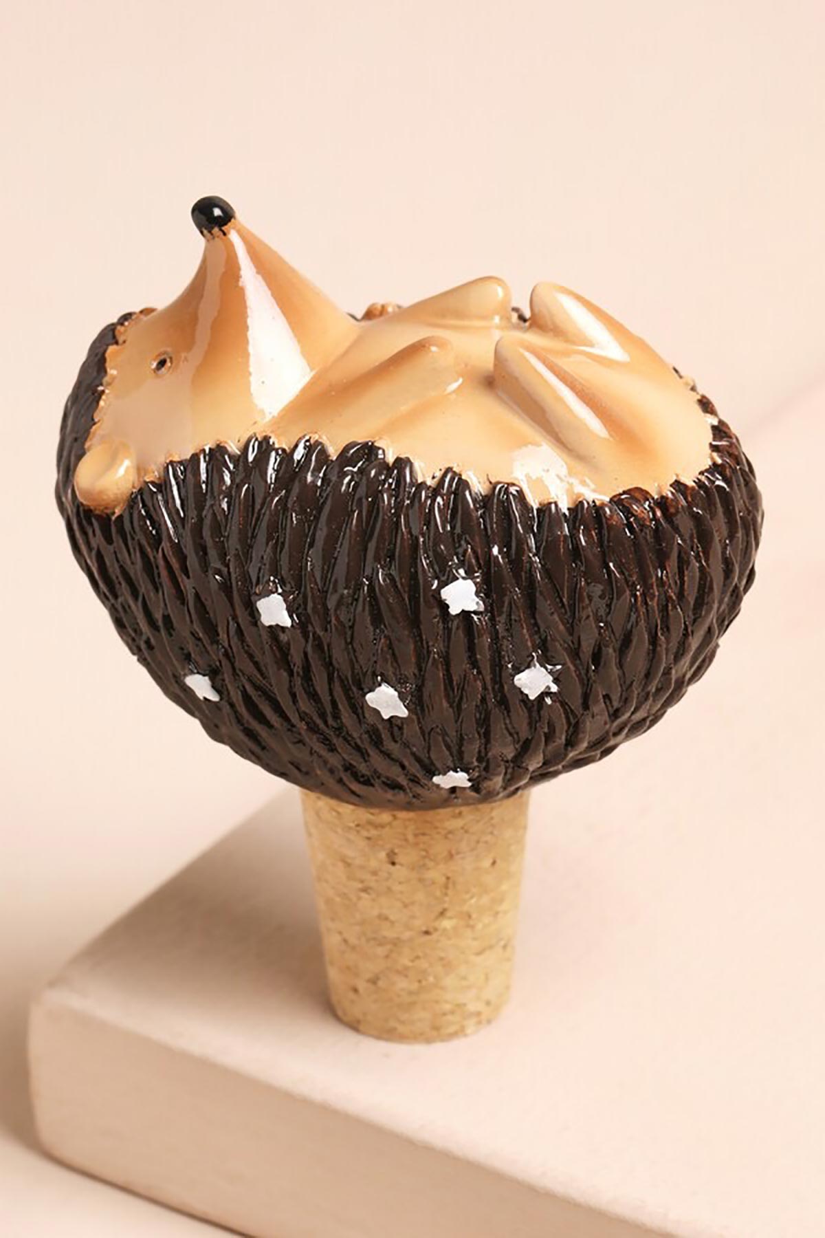 Lisa Angel Mr Prickles hedgehog cork bottle stopper