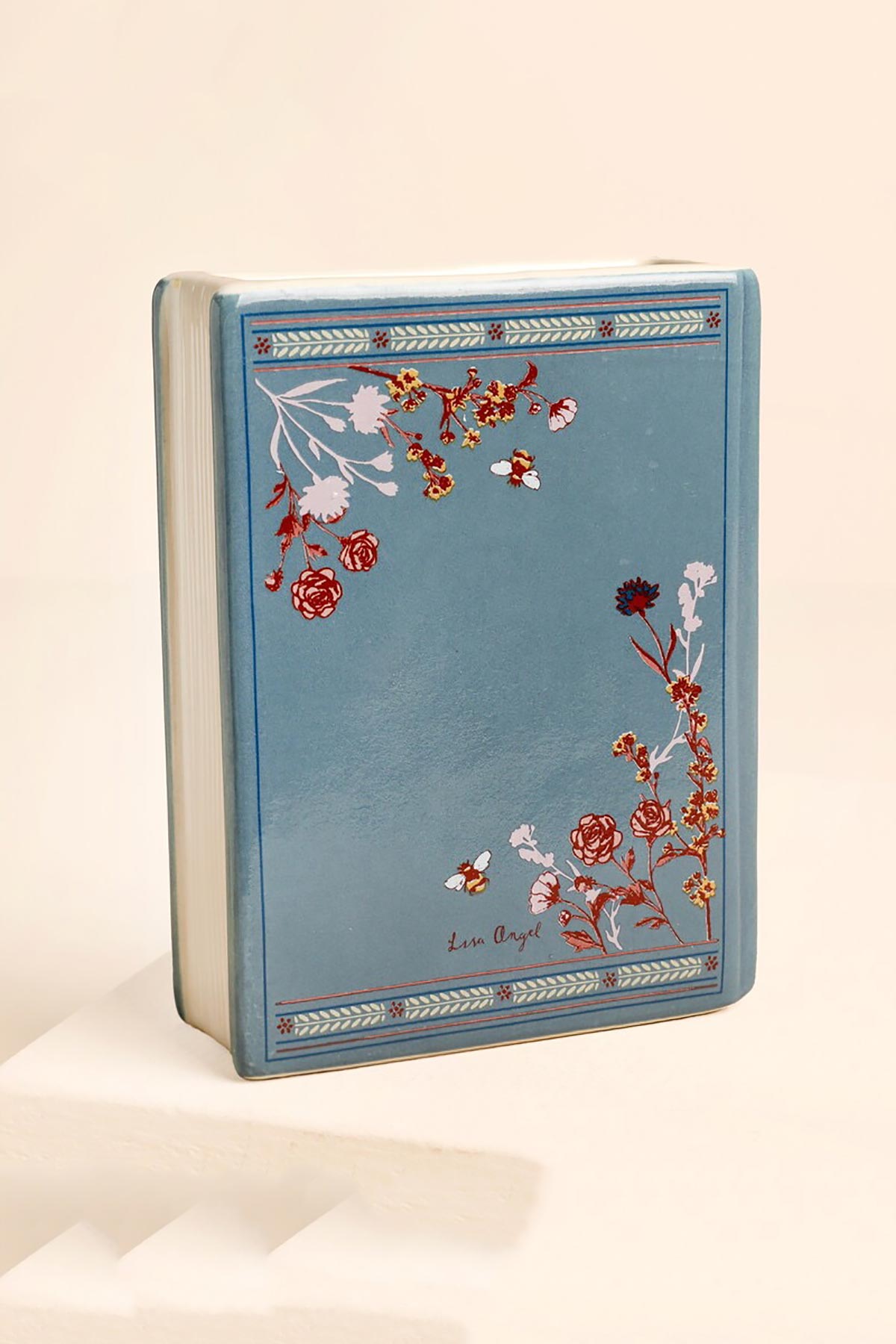 Lisa Angel Once Upon A Time Mini Ceramic Book Vase back view