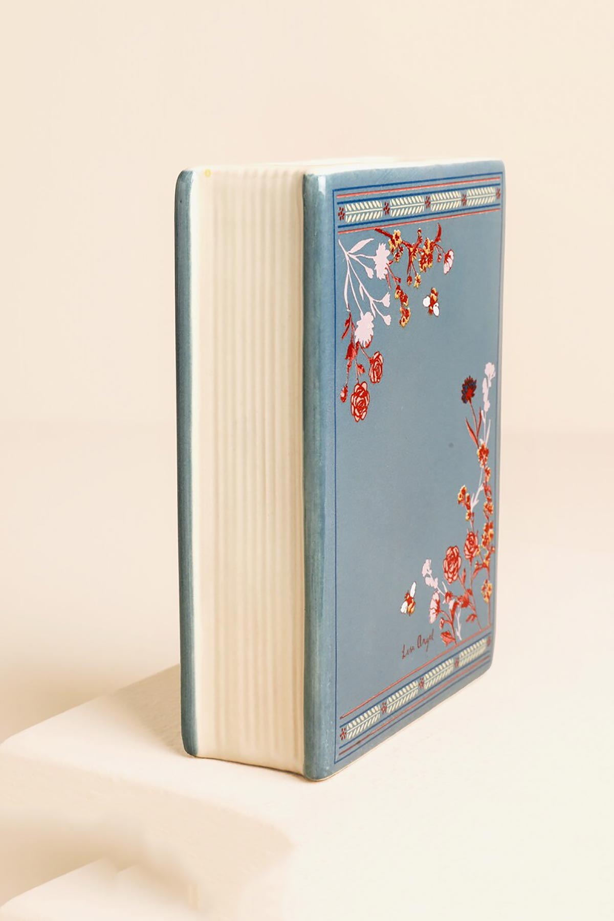 Lisa Angel Once Upon A Time Mini Ceramic Book Vase side view