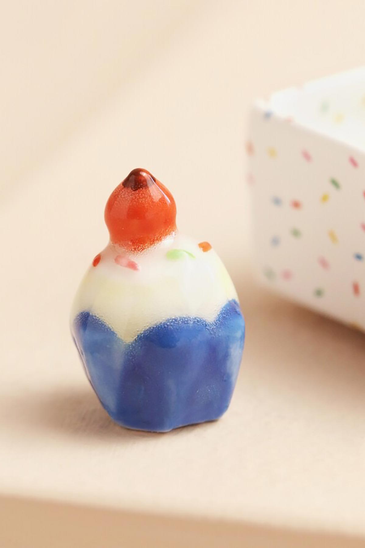 Lisa Angel Tiny Matchbox Ceramic birthday cake Token lifestyle