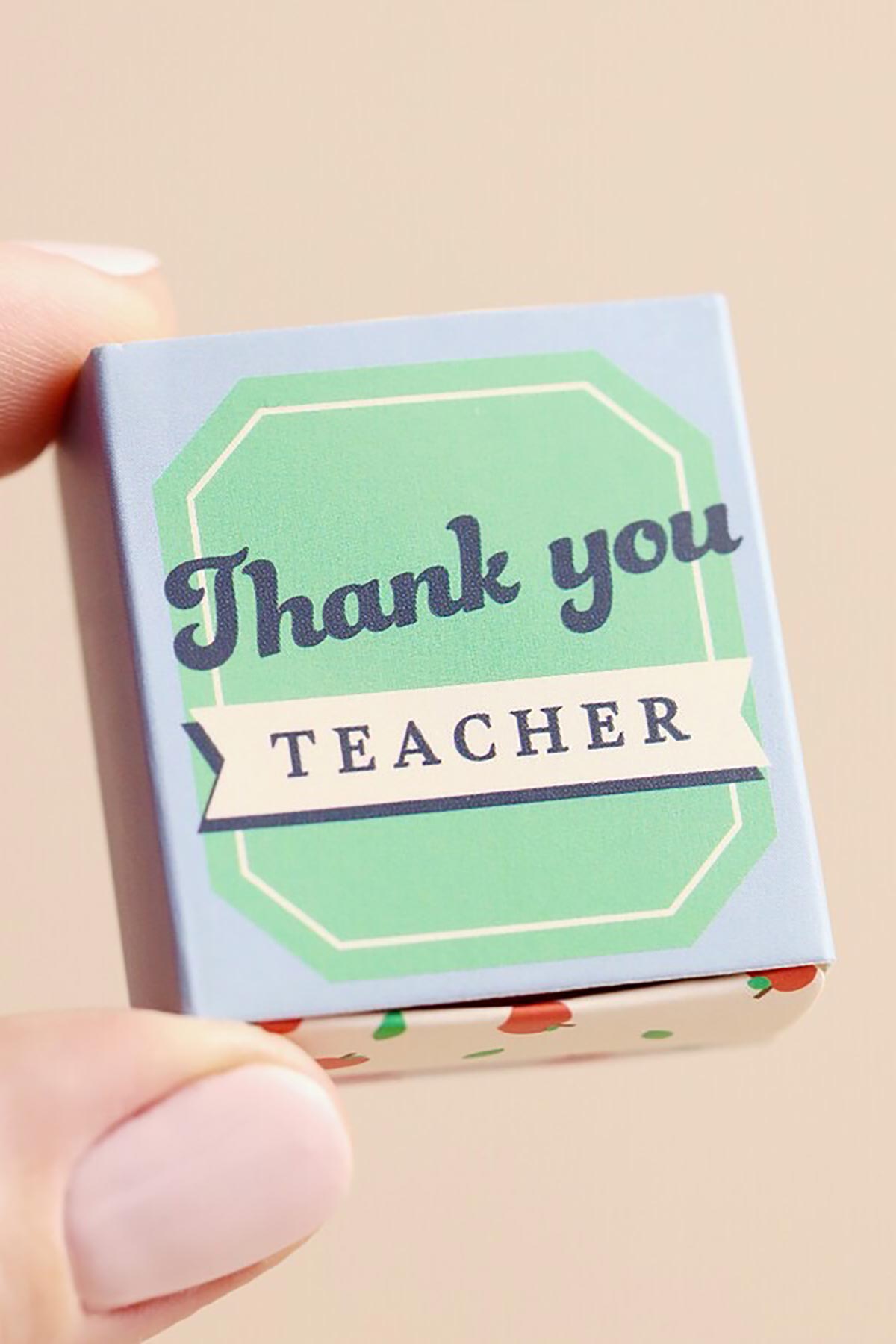 Lisa Angel Tiny Matchbox Ceramic Token Apple gift box