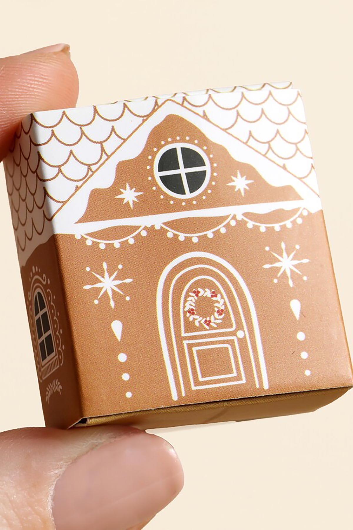 Lisa Angel Tiny Matchbox Ceramic Token Gingerbread Man box