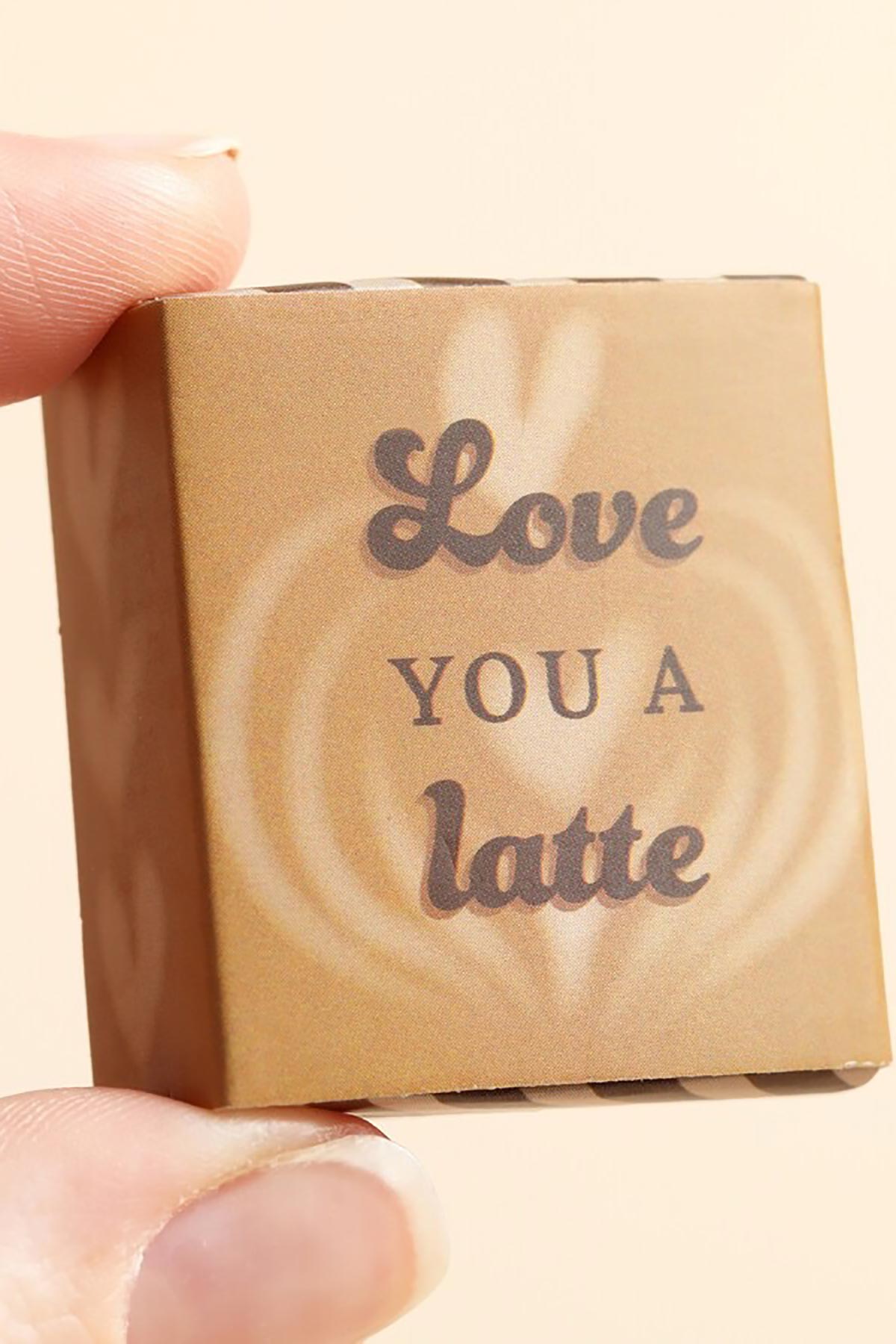 Lisa Angel Tiny Matchbox Ceramic Token Latte gift box