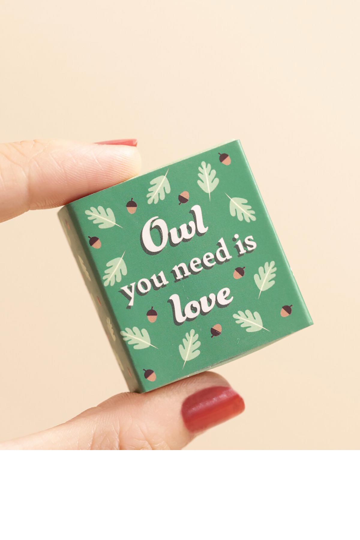 Lisa Angel Tiny Matchbox Ceramic Token Owl gift box