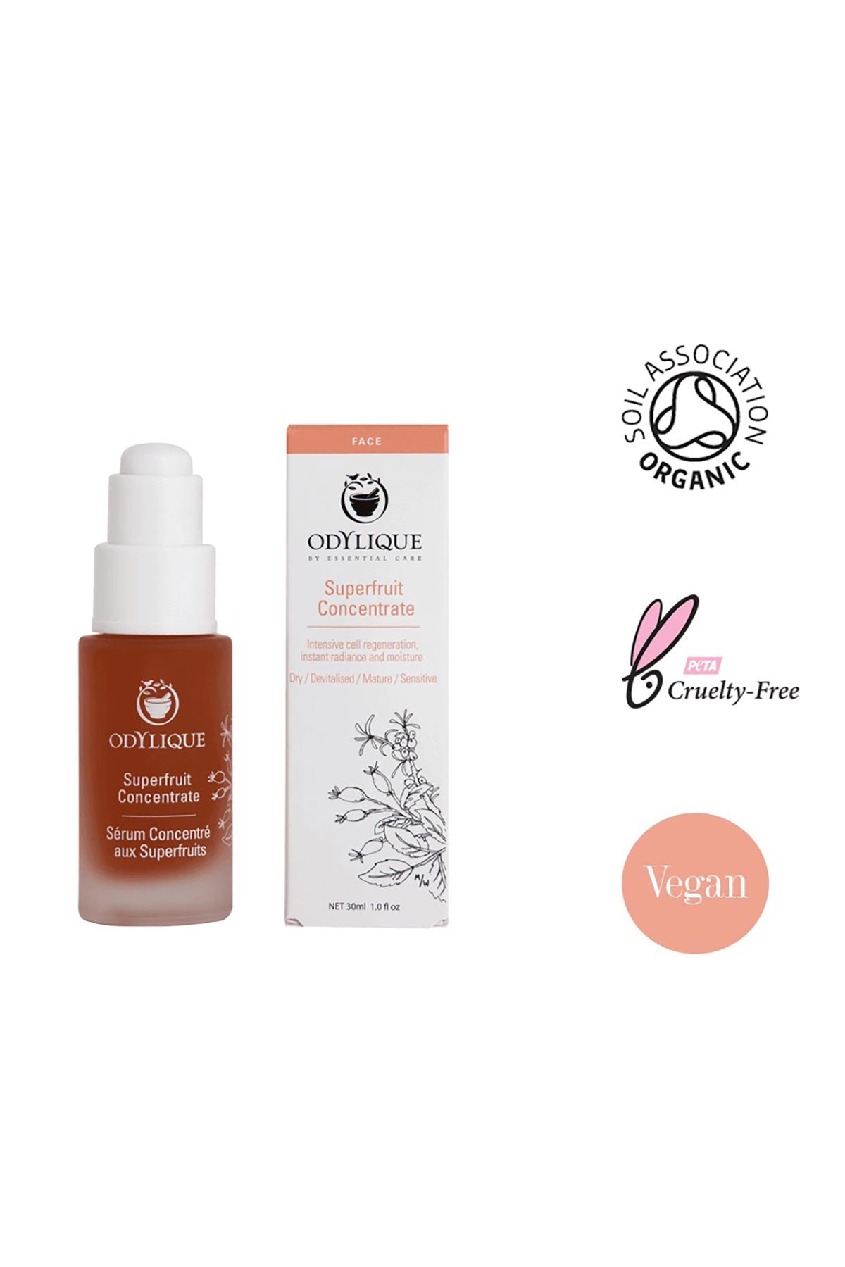 Organic antioxidant face serum