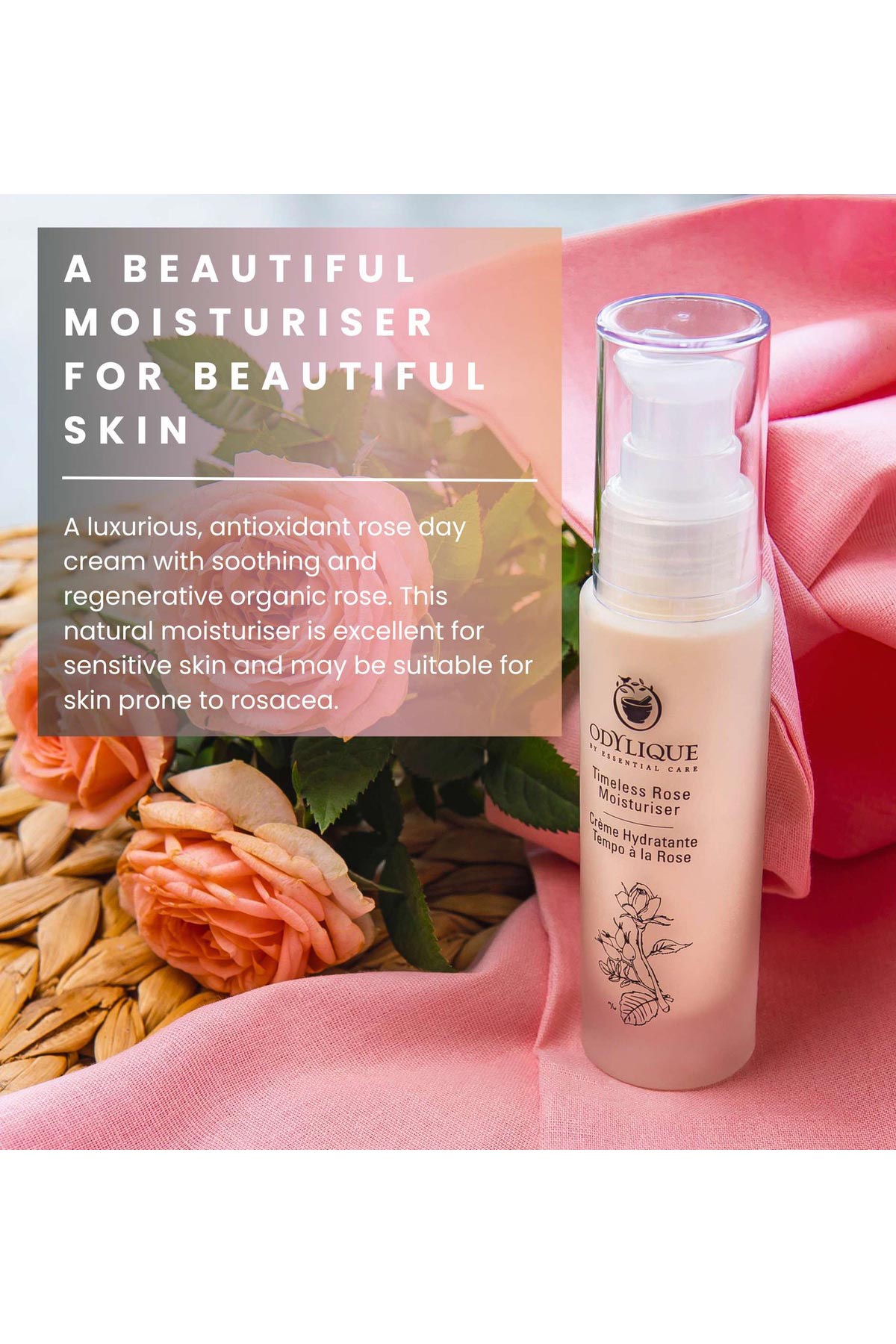 Organic rose face cream