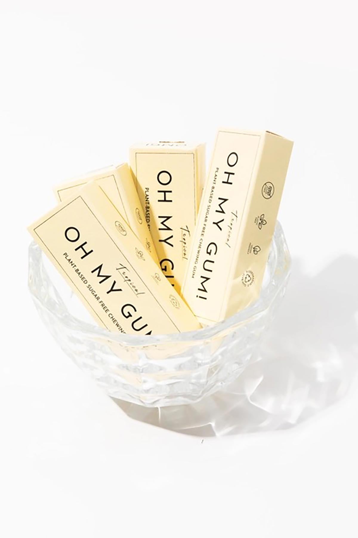 Tropical plant based chewing gum by OH MY GUM!