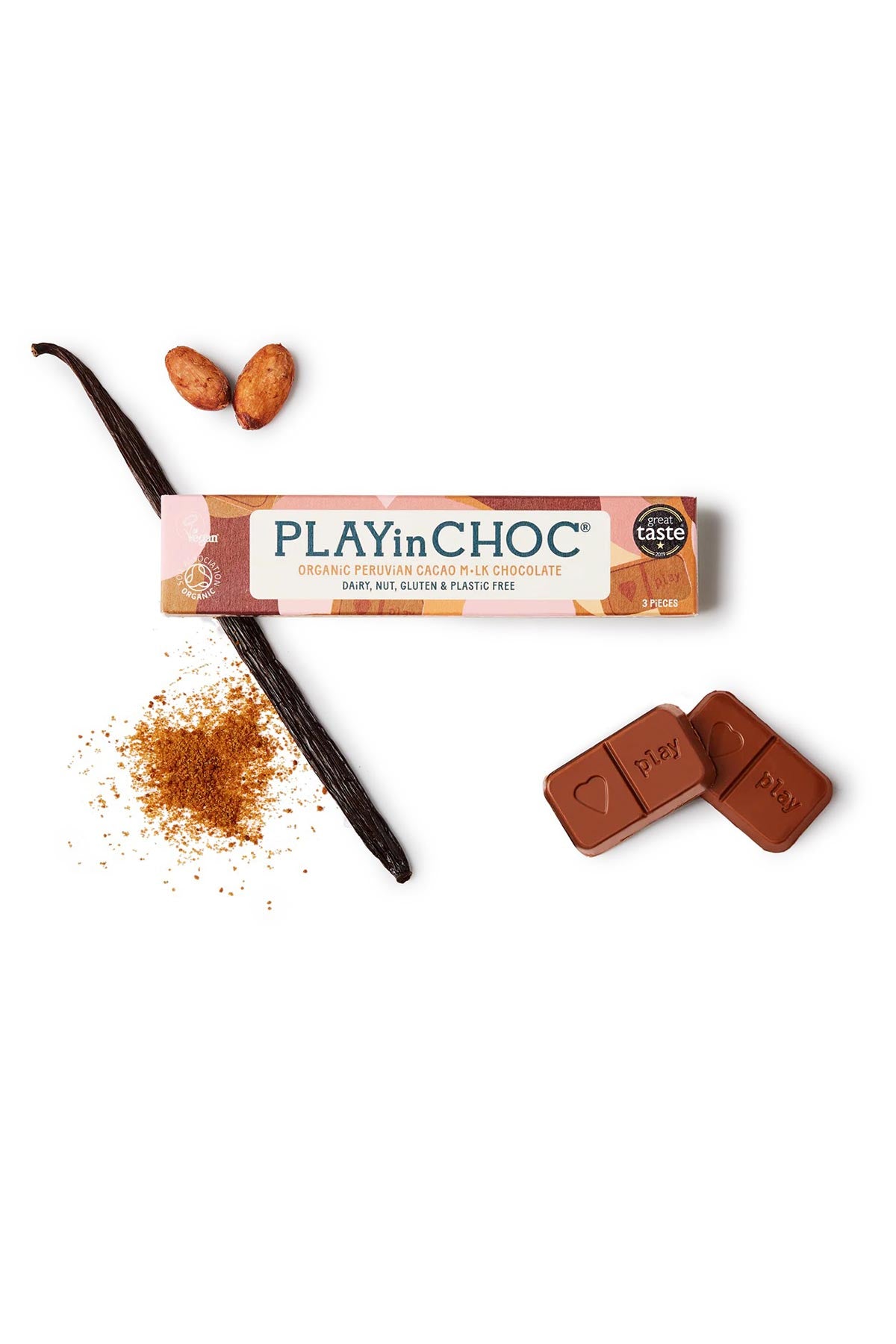 Playin Choc organic dairy-free M•lk chocolate 30g at Urban Wild