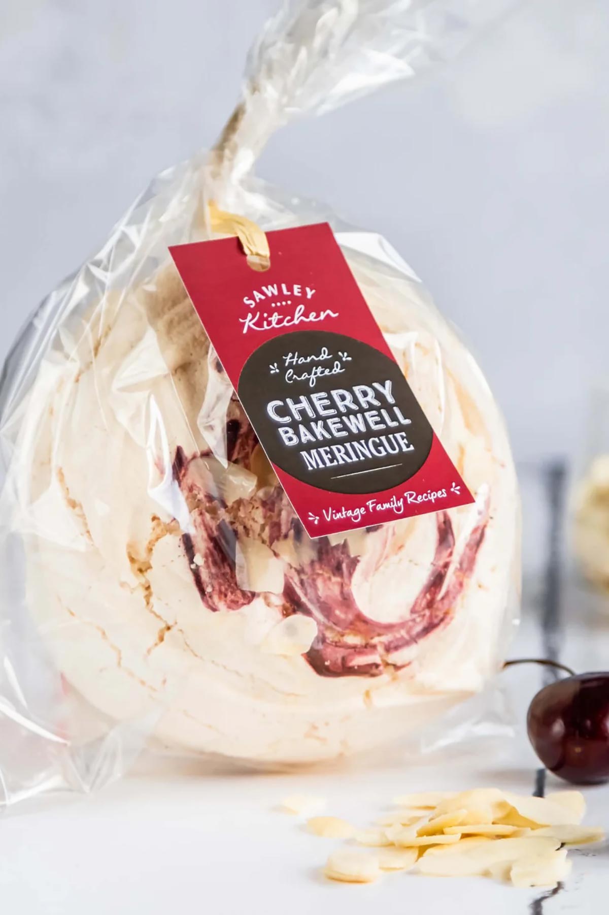Packaging for Cherry Bakewell Meringue