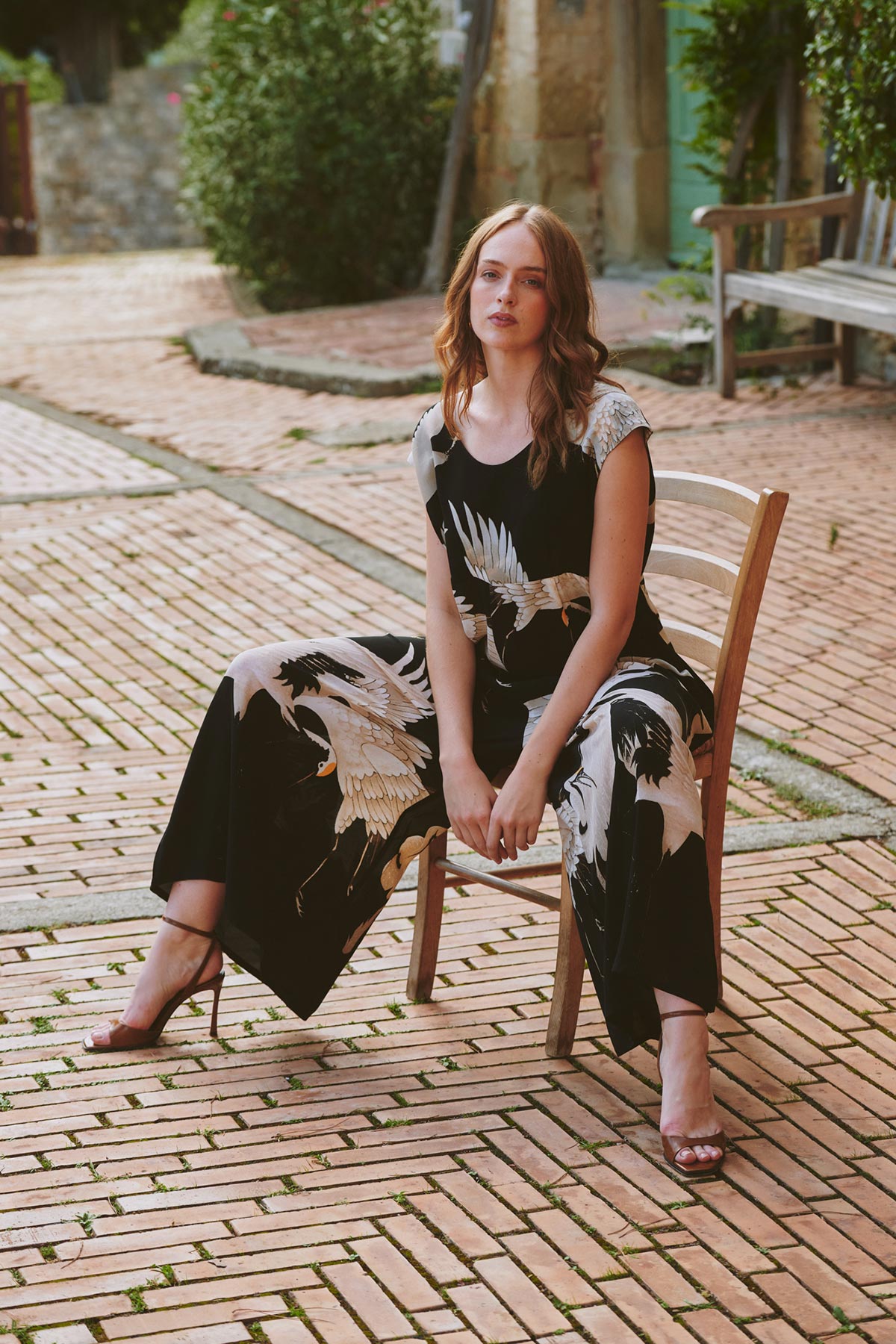 Stork Black Jumpsuit by One Hundred Stars at Urban Wild