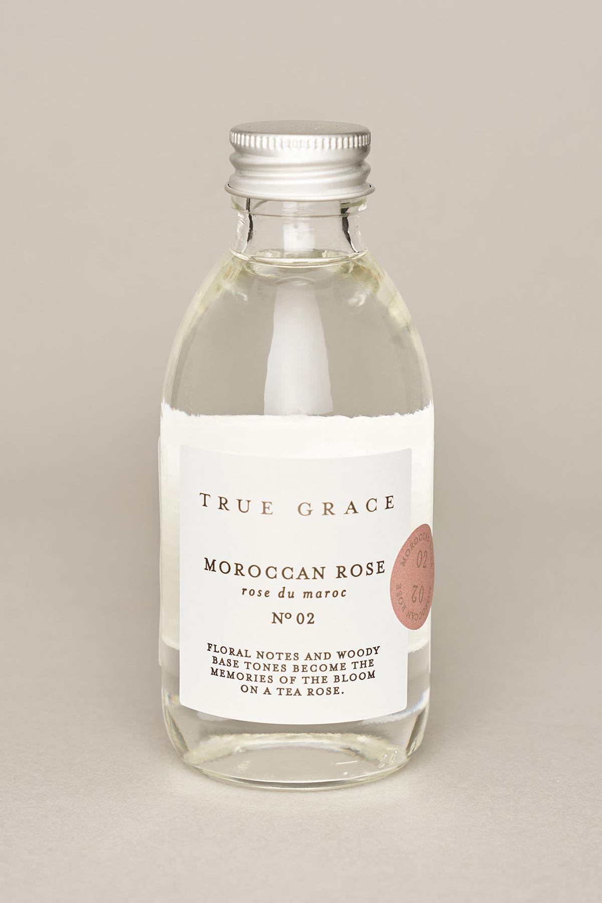 Moroccan Rose diffuser refill bottle by True Grace