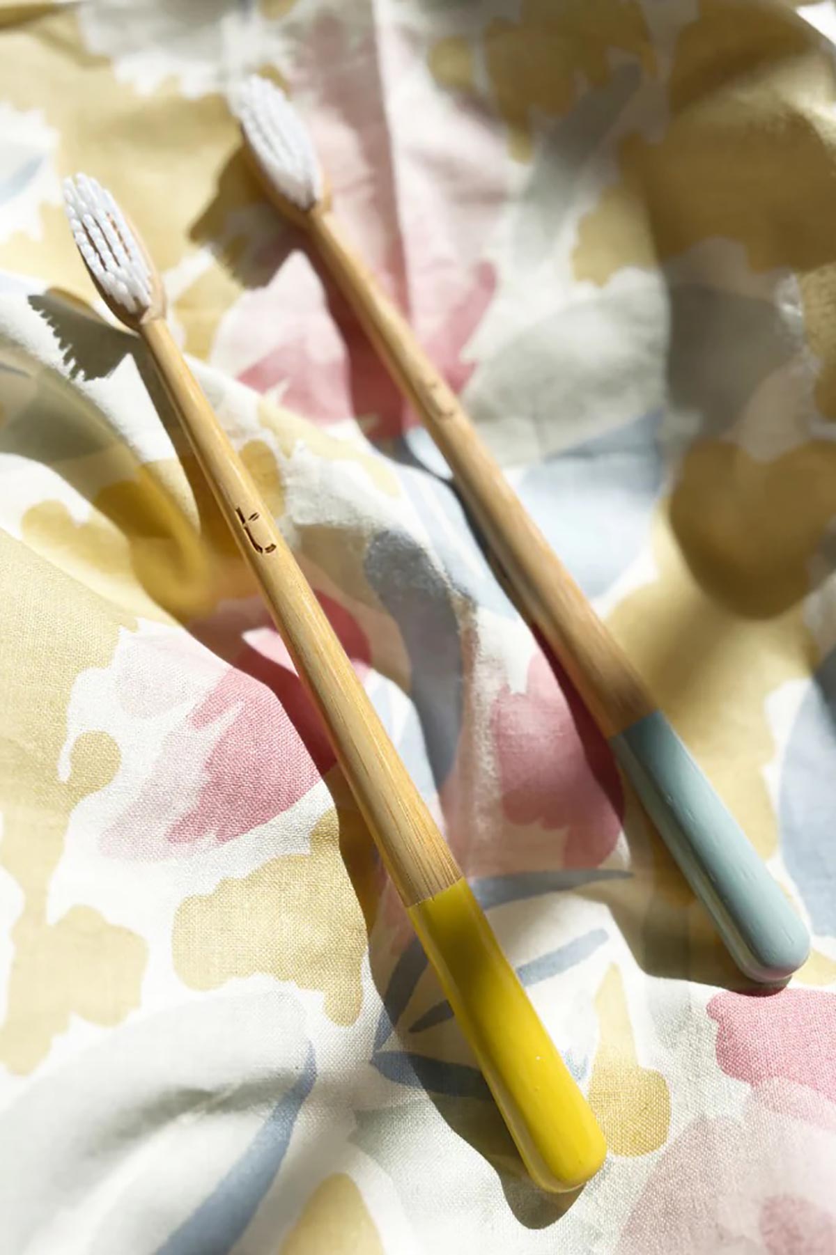 Sustainable bamboo toothbrush yellow