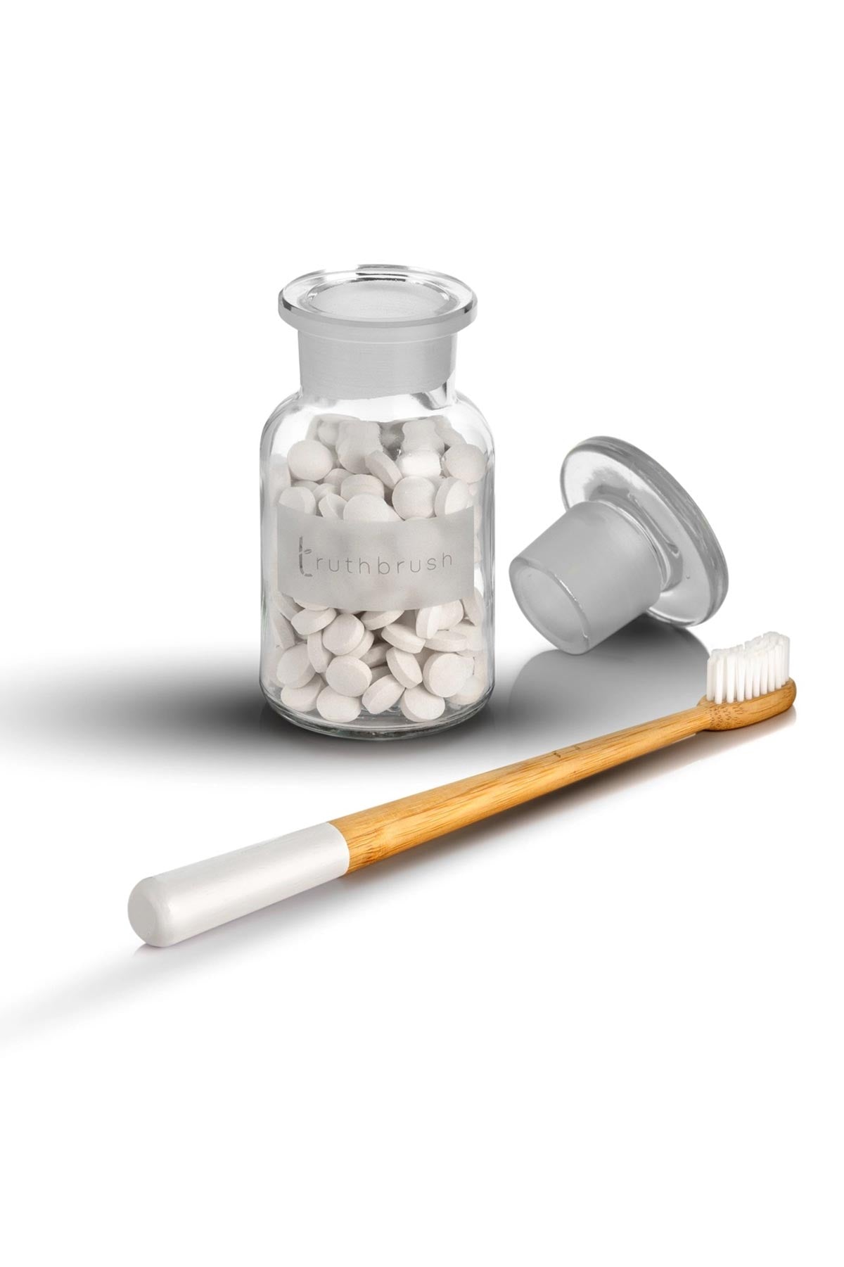 Reusable glass bathroom jar