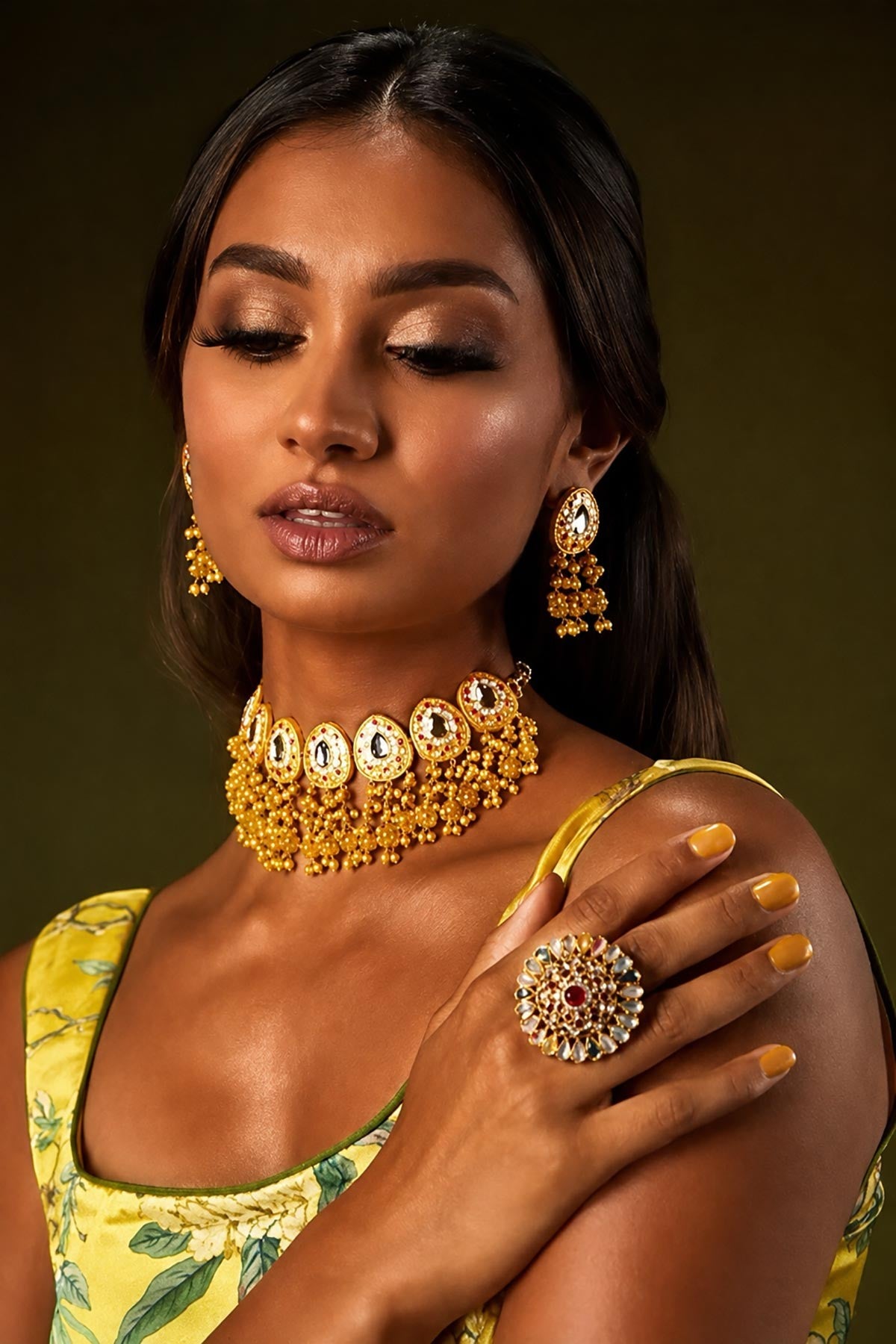 Amritsar Golden Yellow Glitter Plant-Based Nail Polish — Urban Wild