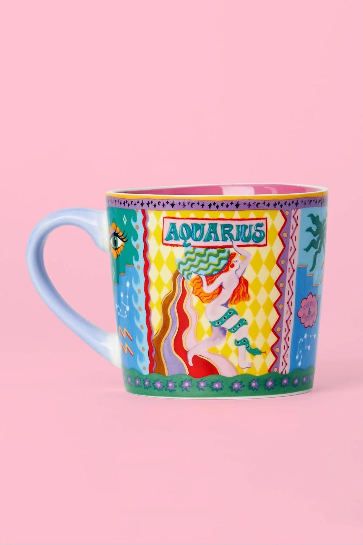 Aquarius Zodiac Hand Painted Design Mug — Urban Wild