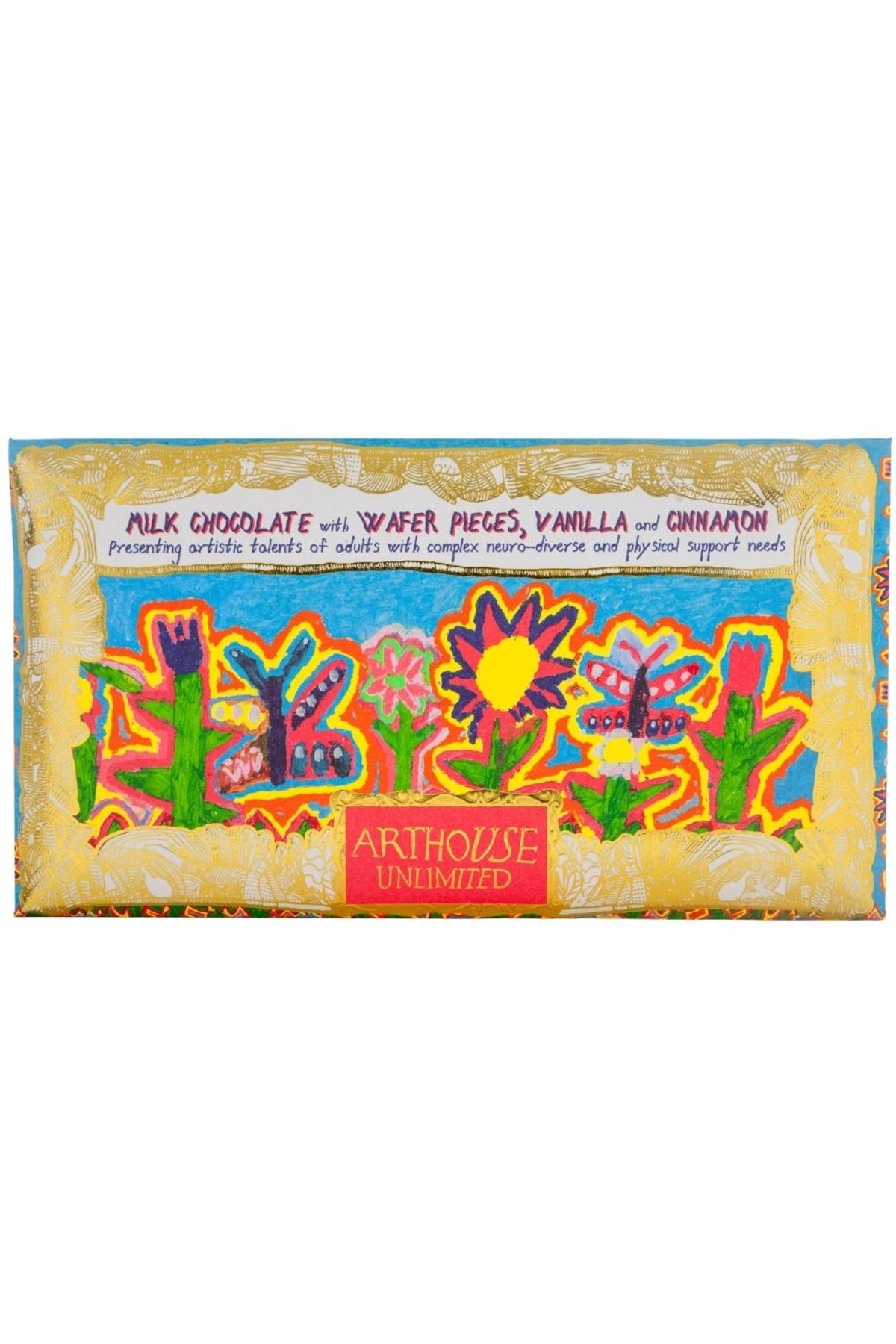 Milk Chocolate Bar With Wafer Vanilla And Cinnamon - view 2 | Urban Wild