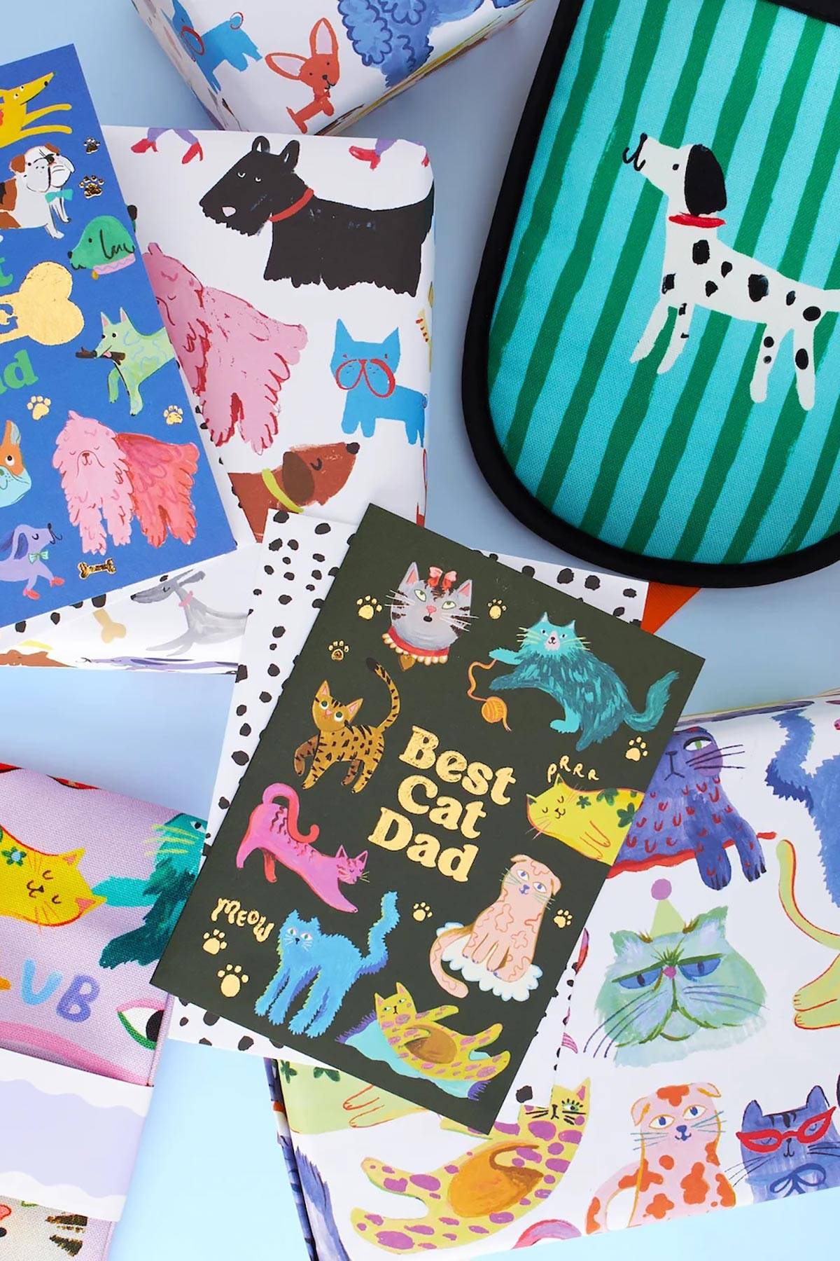 Best Cat Dad Greeting Card with Gold Foil Detail — Urban Wild