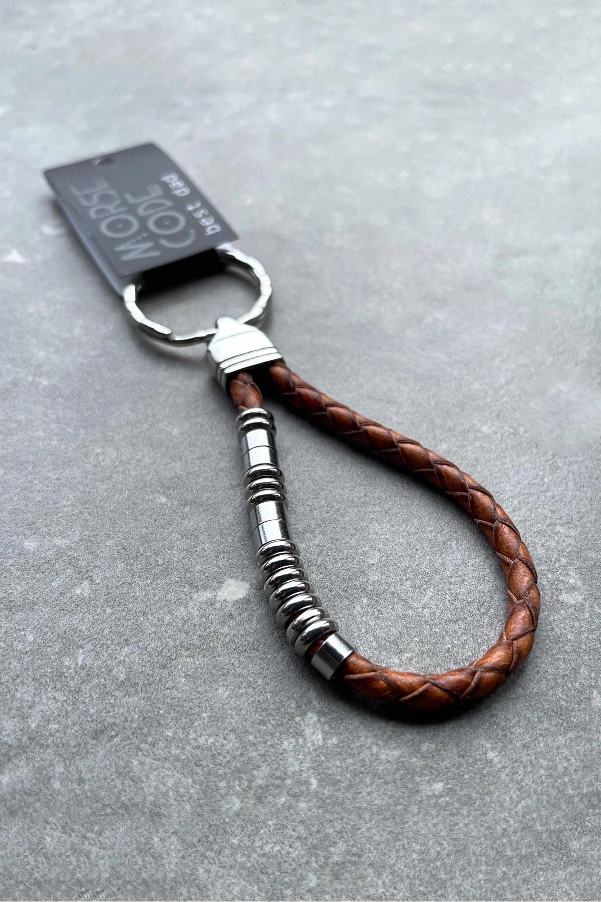 Best Dad Morse Code Leather Keyring — Urban Wild