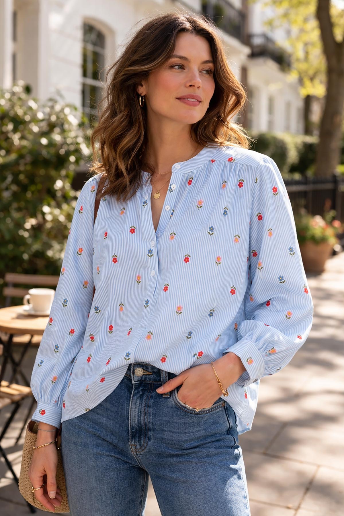 100% cotton stripe blouse fabric texture