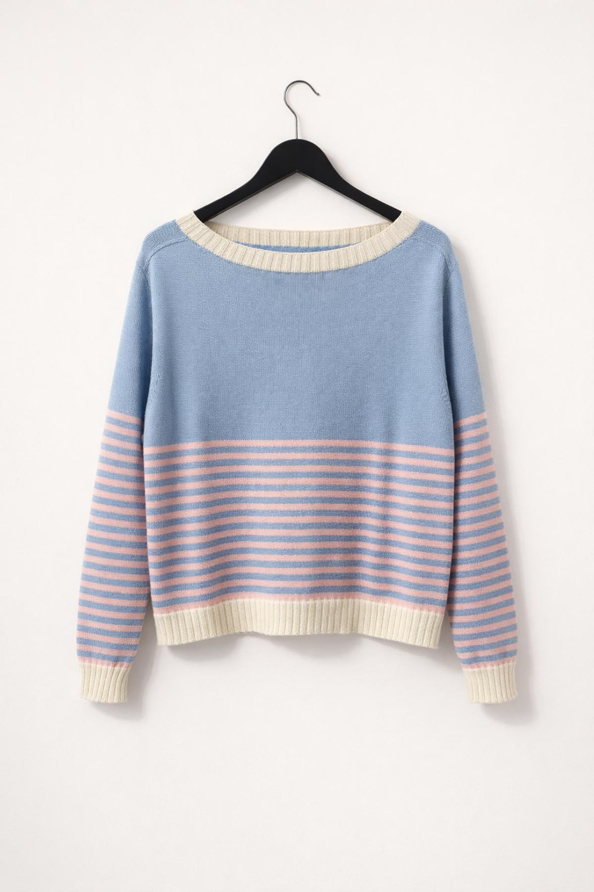 Blue stripe cotton knit jumper by Urban Wild