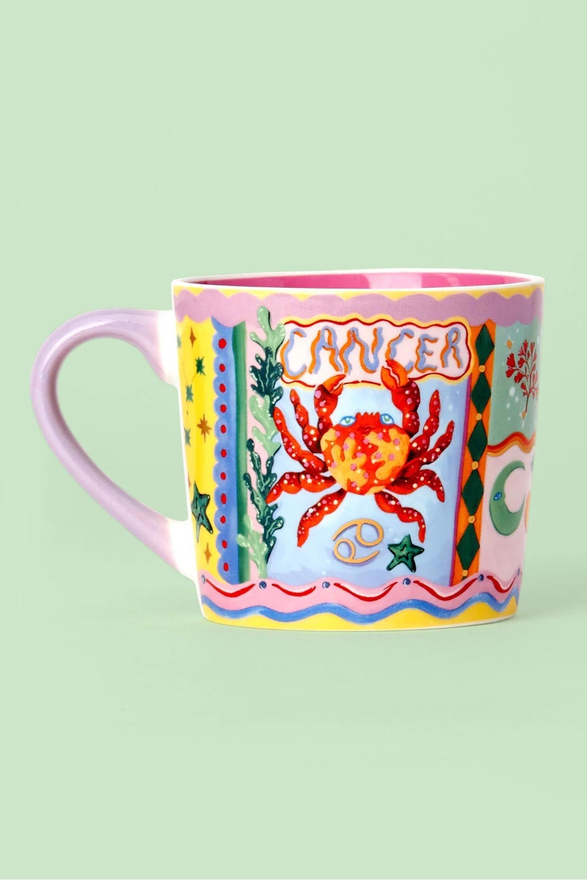 Cancer Zodiac Hand Painted Design Mug — Urban Wild