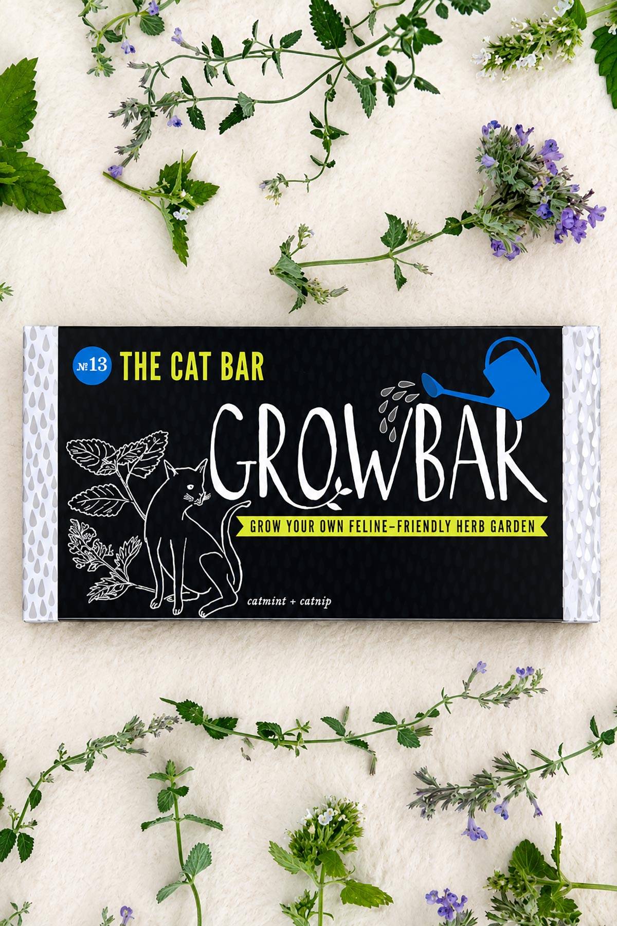 Cat Growbar with catmint and catnip seeds in eco-friendly chocolate bar style packaging — Urban Wild