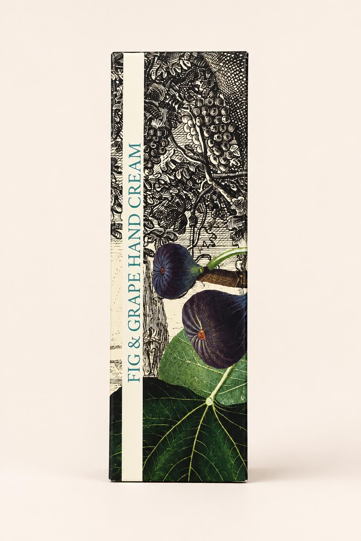 The English Soap Company fig and grape hand cream 75ml tube on styled background — Urban Wild