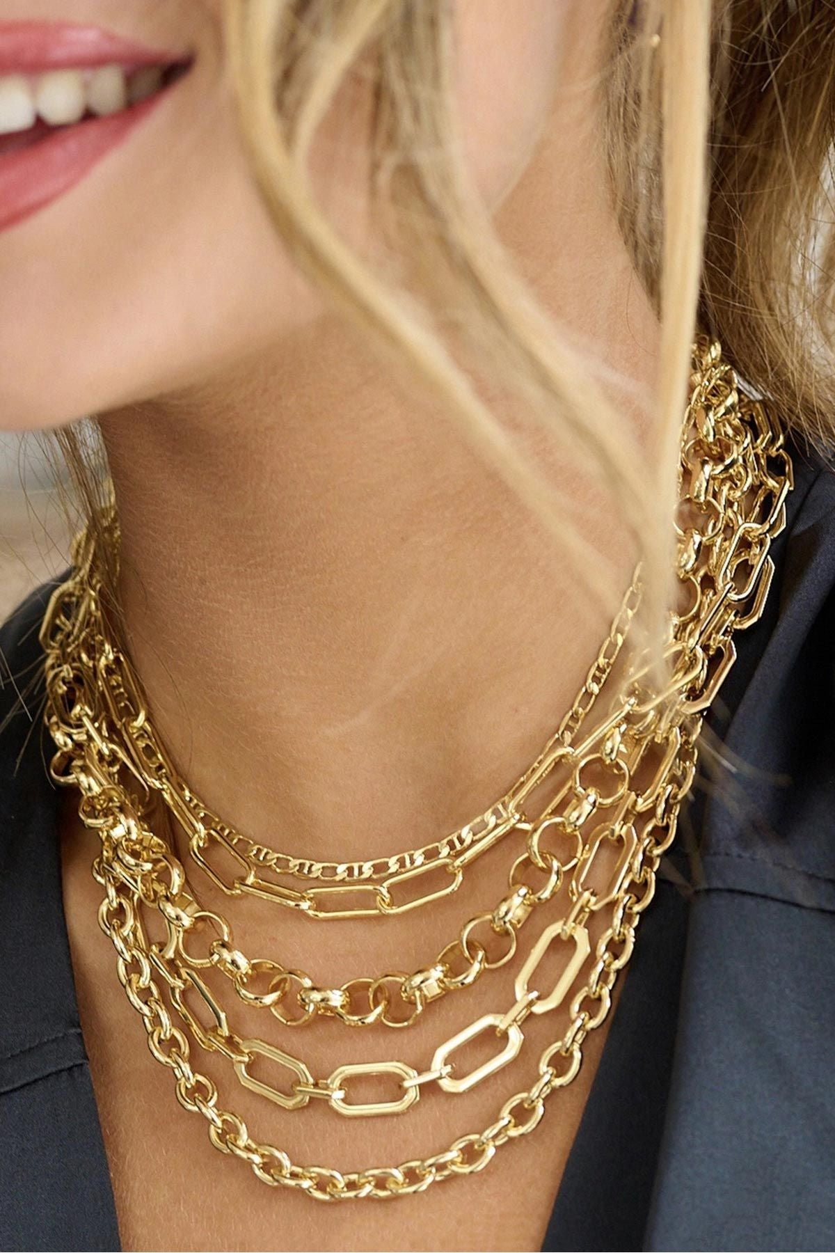 Midas Gold Chunky Chain Statement Necklace — Urban Wild