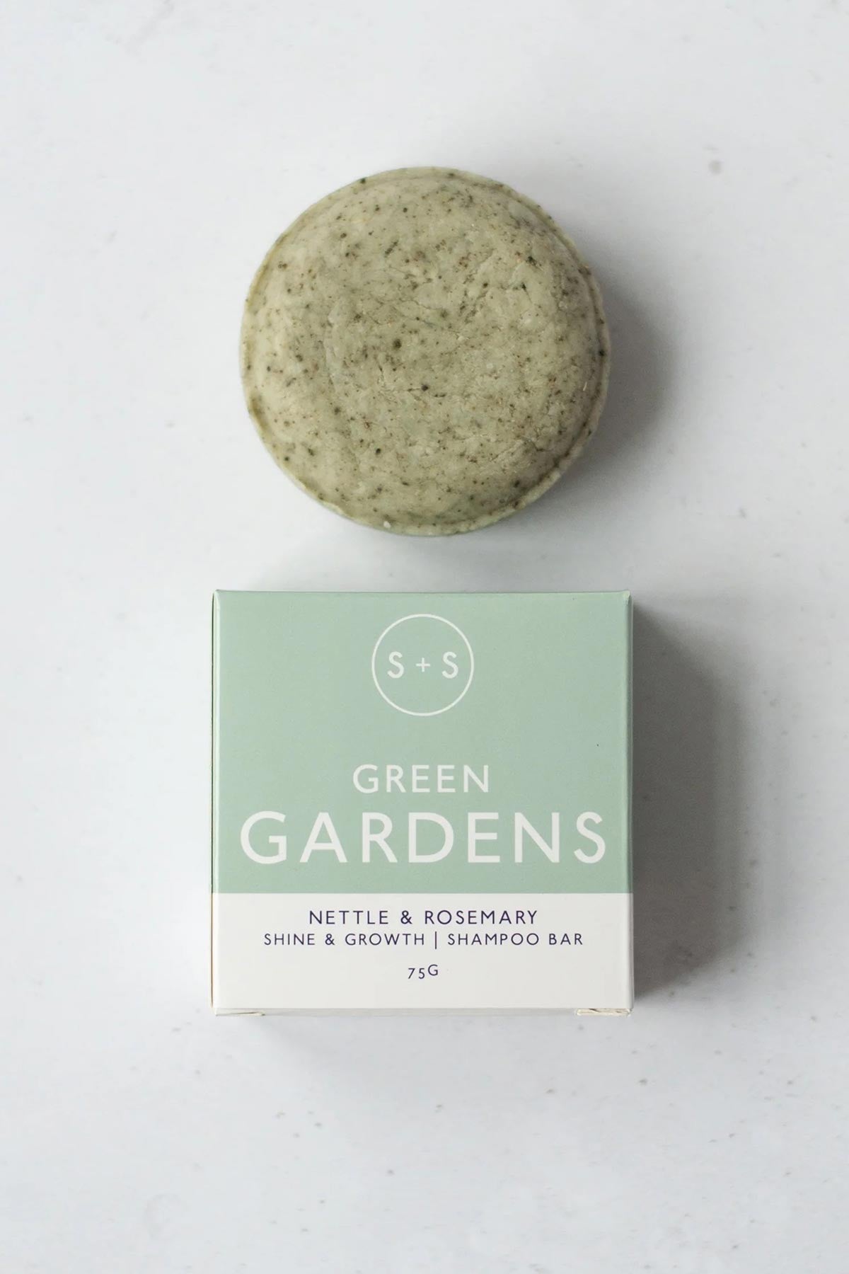 Nettle and rosemary Green Gardens natural shampoo bar for thickness and shine — Urban Wild