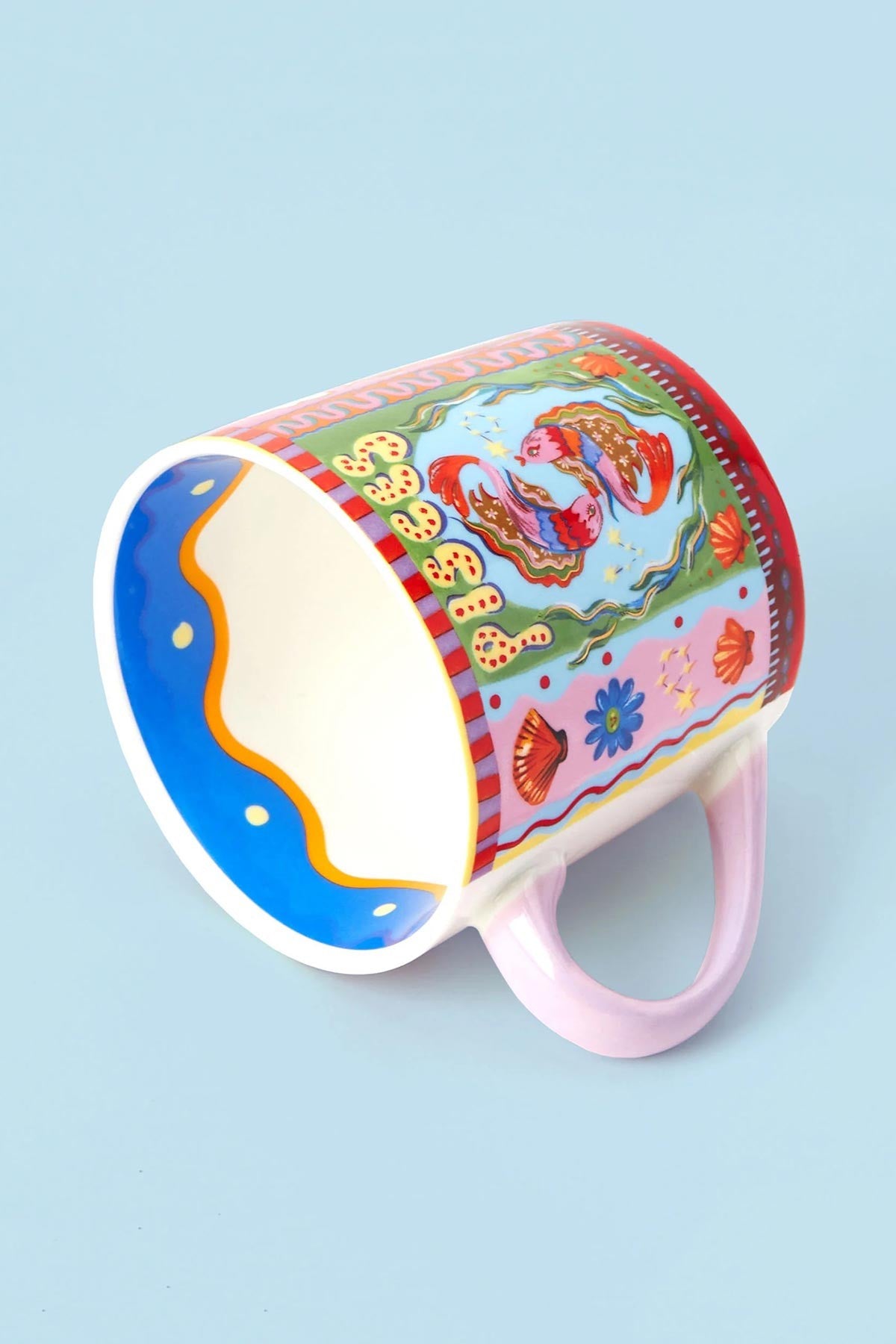 Pisces Zodiac Hand Painted Design Mug — Urban Wild