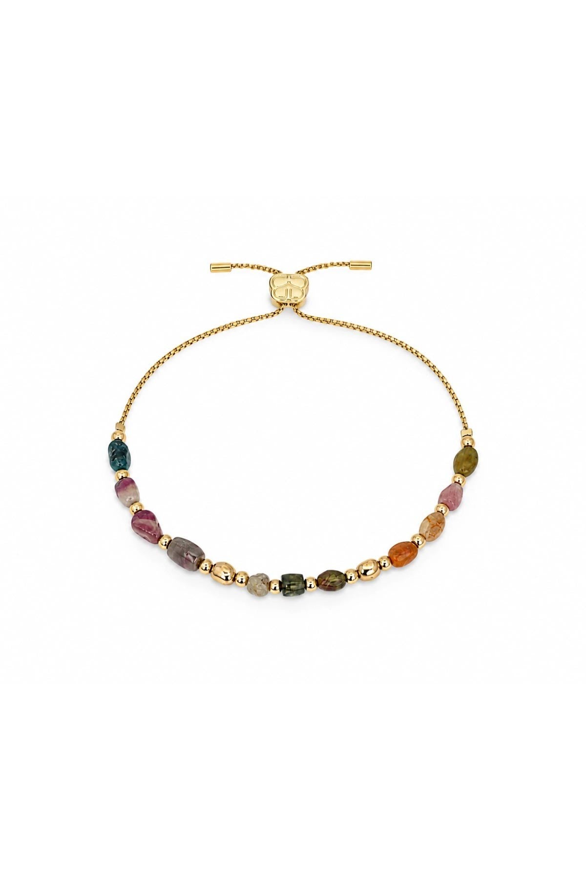 Boho Betty Rochelle tourmaline bead bracelet with signature slider fastening detail — Urban Wild