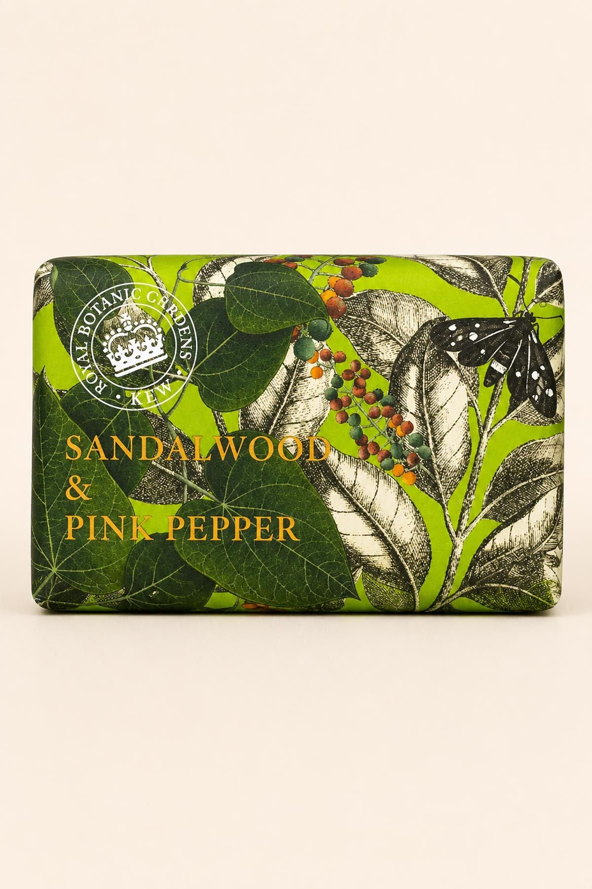 Kew Gardens sandalwood and pink pepper bath and body family collection display — Urban Wild