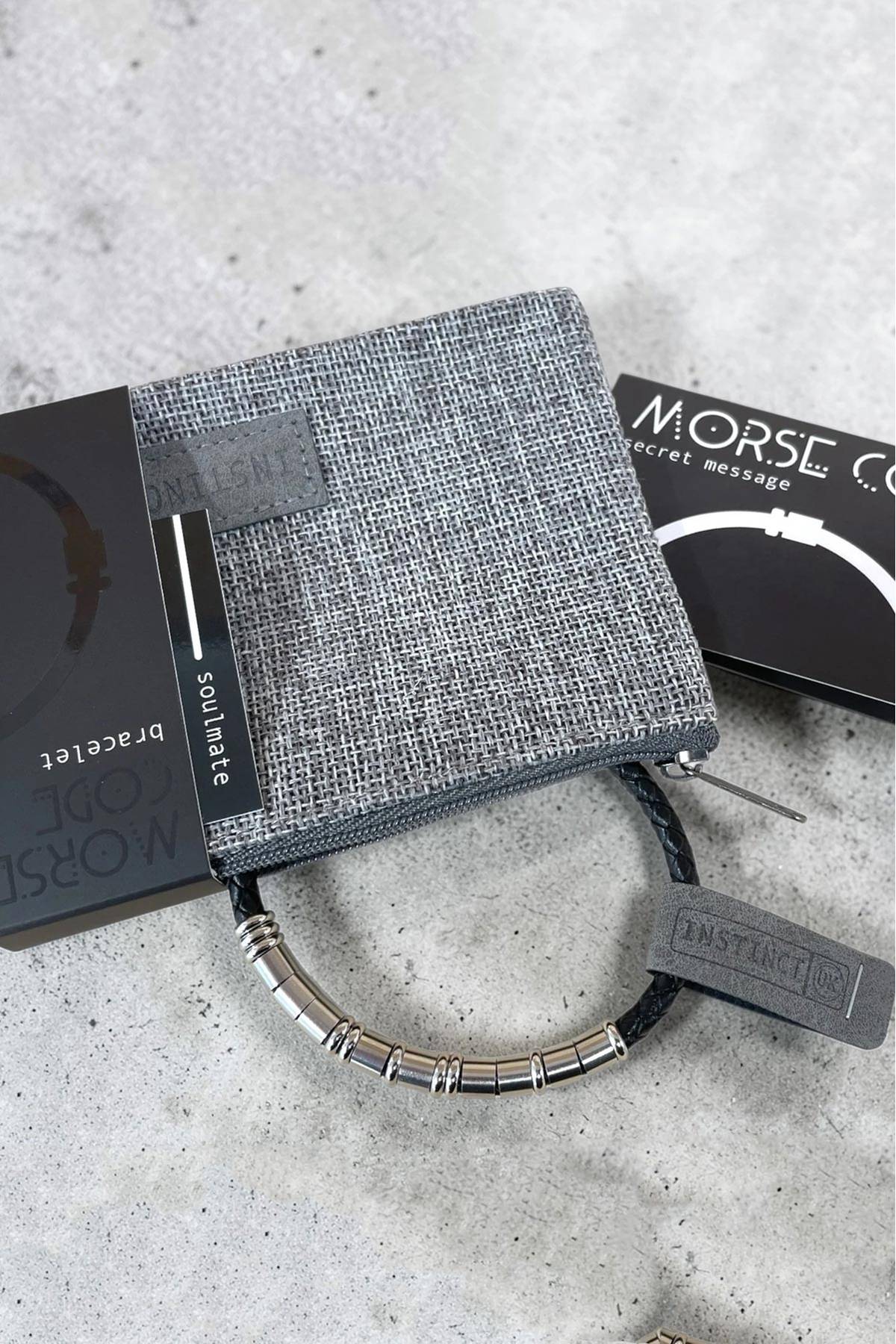Soulmate Morse Code Leather Message Bracelet — Urban Wild