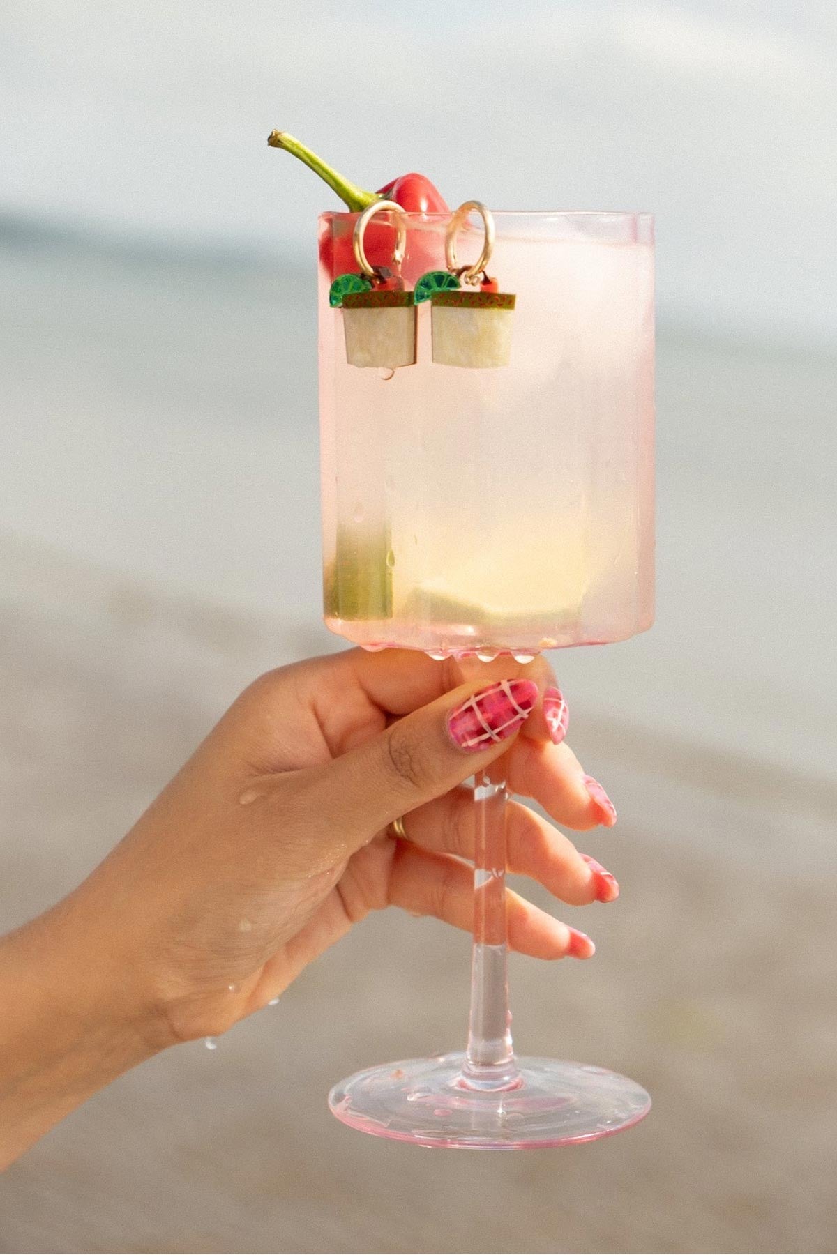Spicy Margarita Cocktail Hoop Earrings — Urban Wild