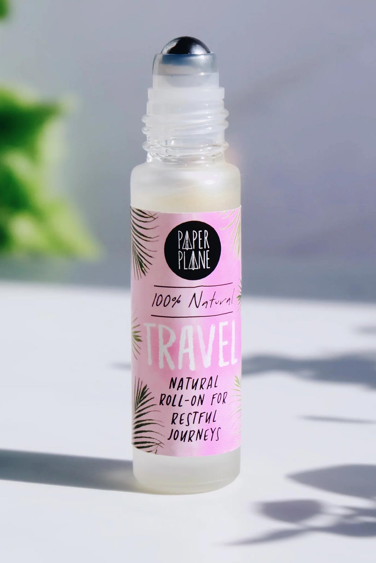 Travel natural pulse point roller oil in frosted glass bottle with steel rollerball — Urban Wild