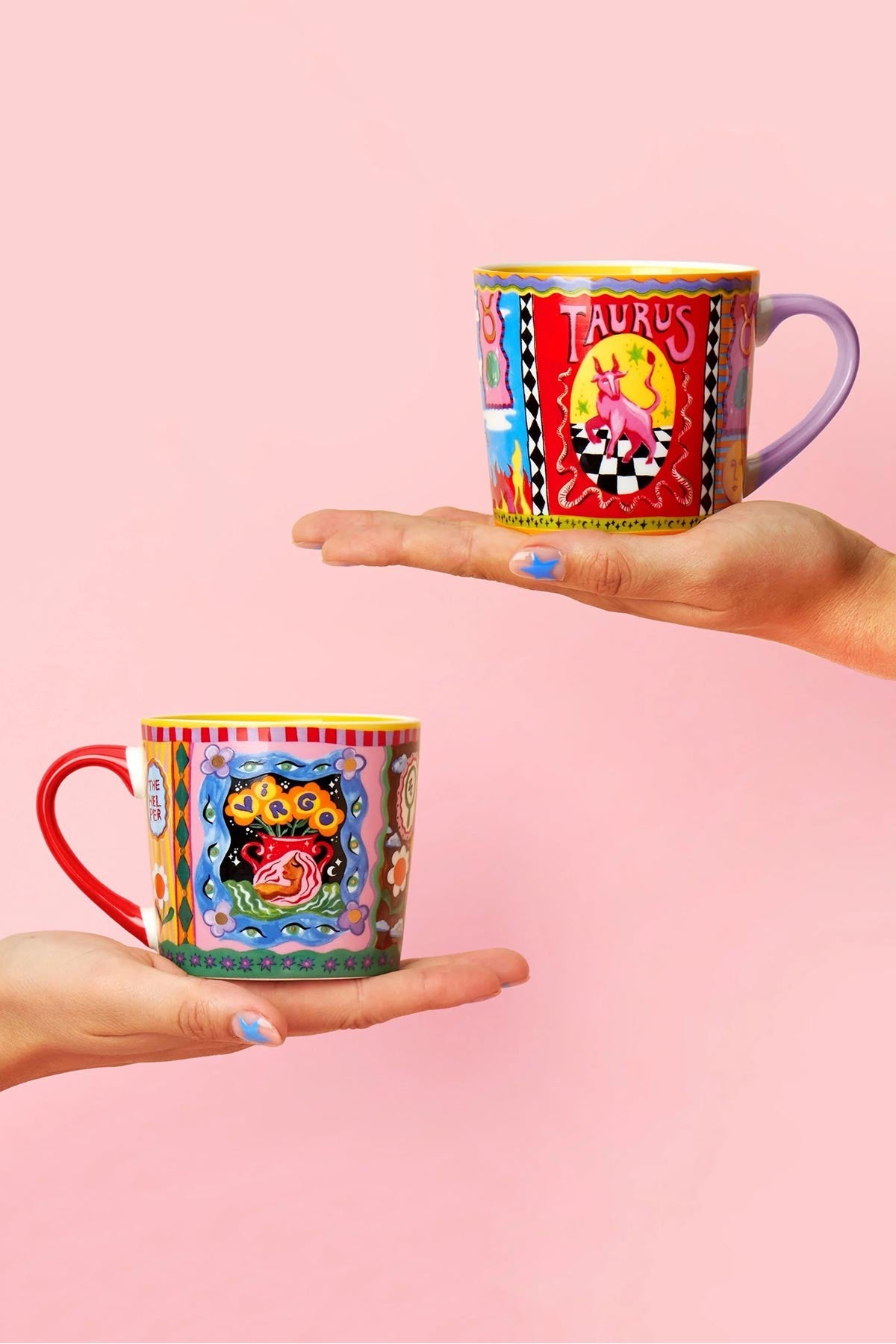 Virgo Zodiac Hand Painted Design Mug — Urban Wild