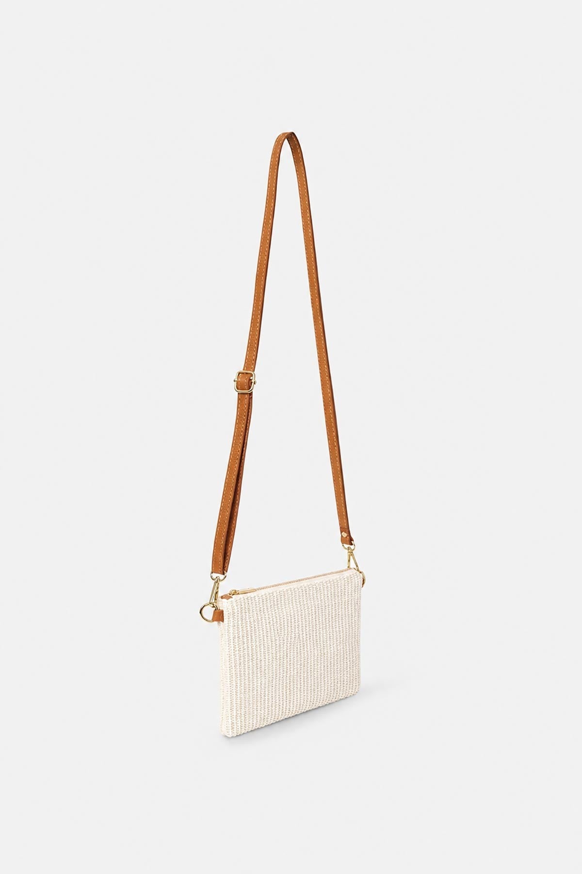 Handmade Italian Raffia and Leather Bag in Whisper White — Urban Wild