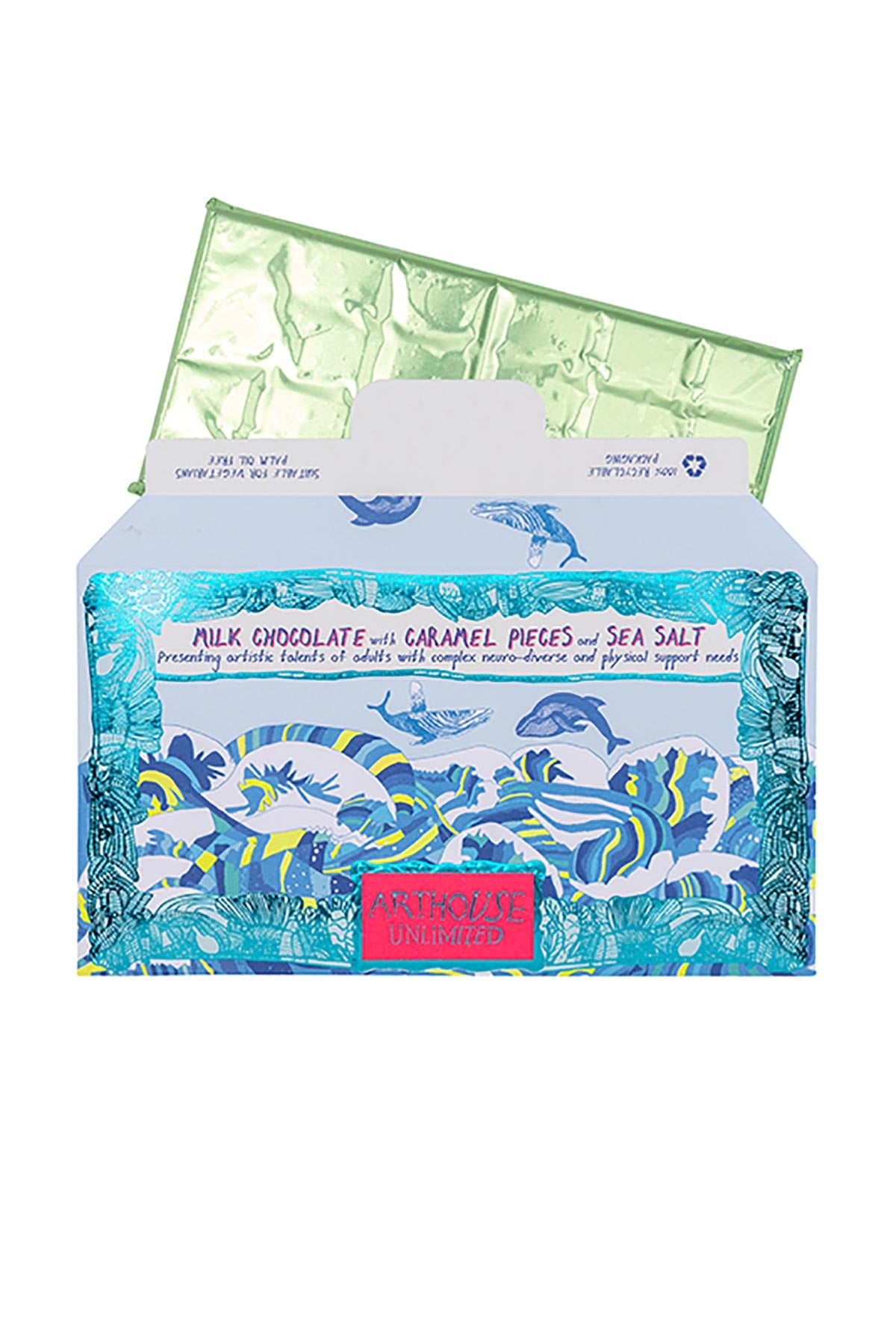 Arthouse Unlimited Swim With Whales Milk Chocolate With Caramel And Sea Salt