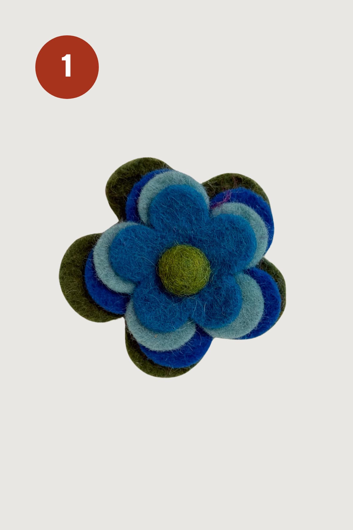 Paper High Felt Flower Brooch