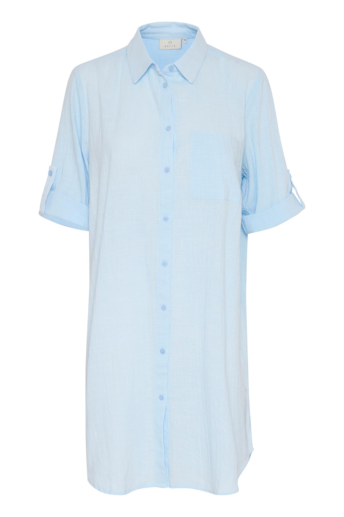 Kaffe KApauline Shirt Dress In Nantucket Breeze