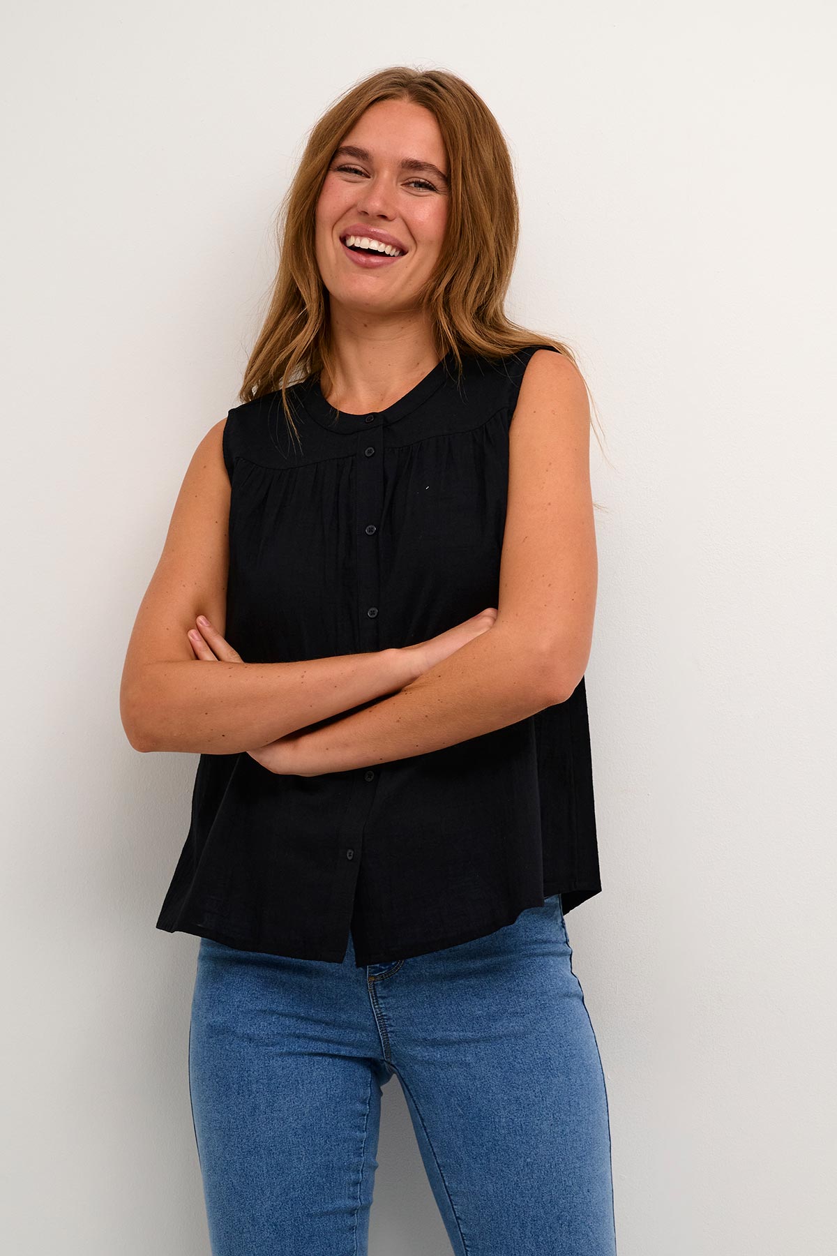 Kaffe KApauline Top In Black