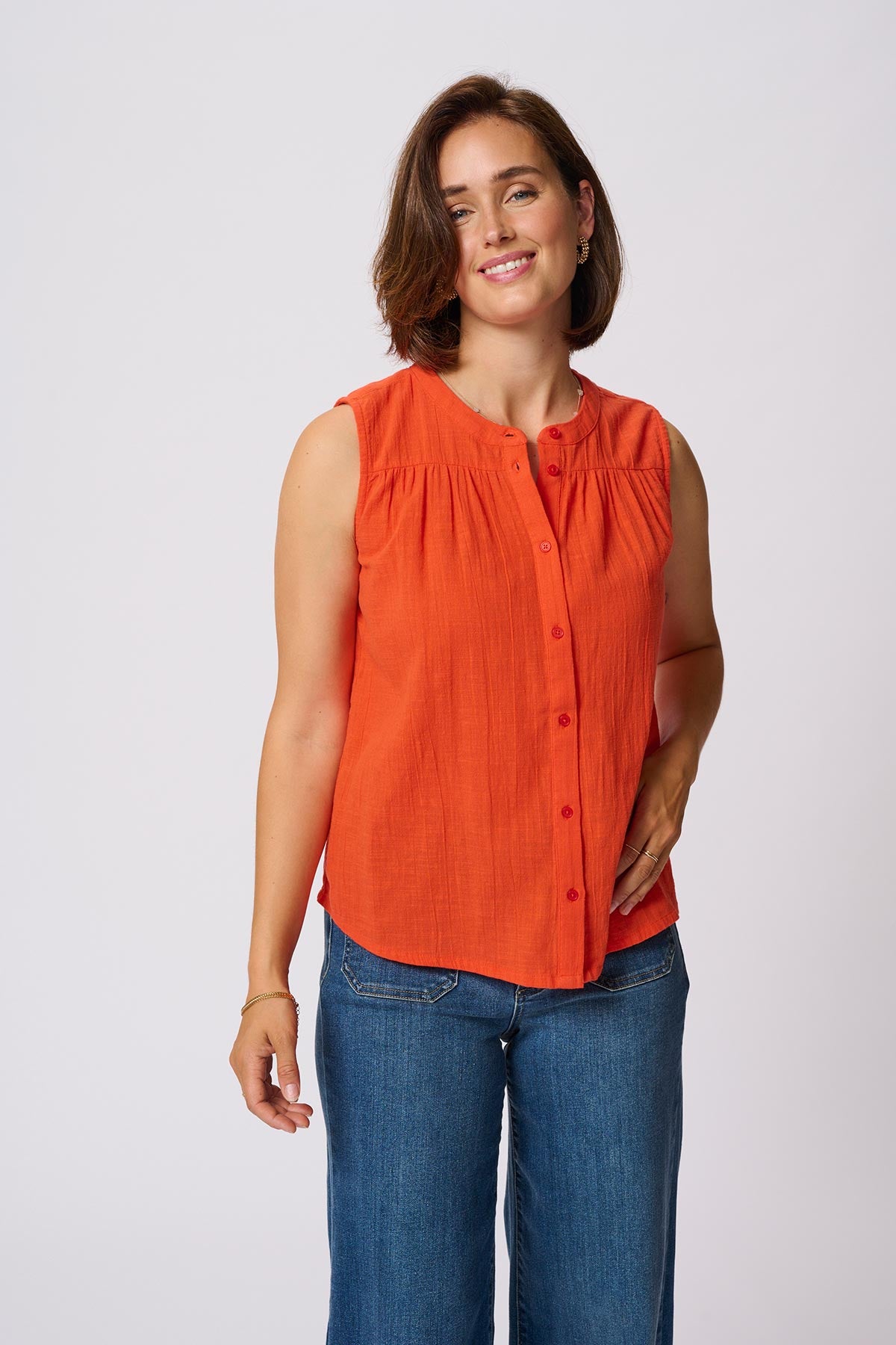 Kaffe KApauline Top In Grenadine