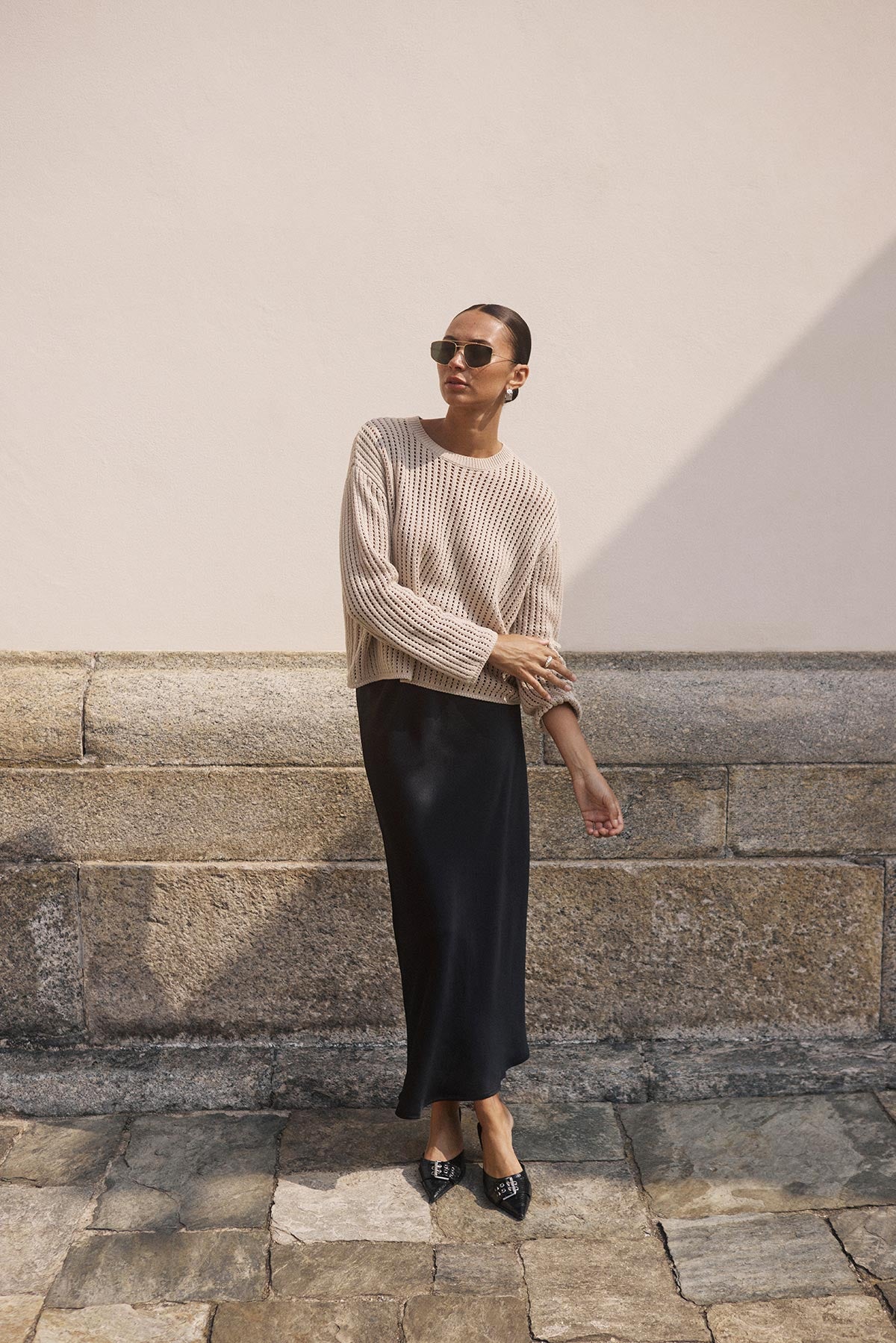 Kaffe KAsolar Pullover In Feather Gray