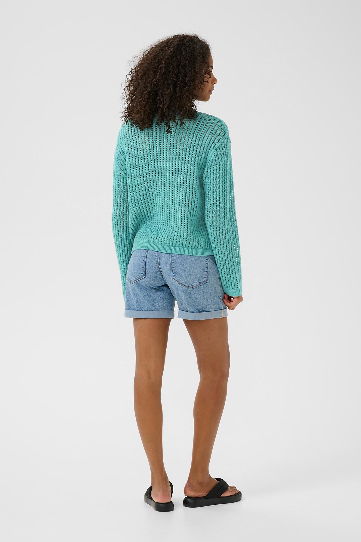 Kaffe KAsolar Pullover In Teal