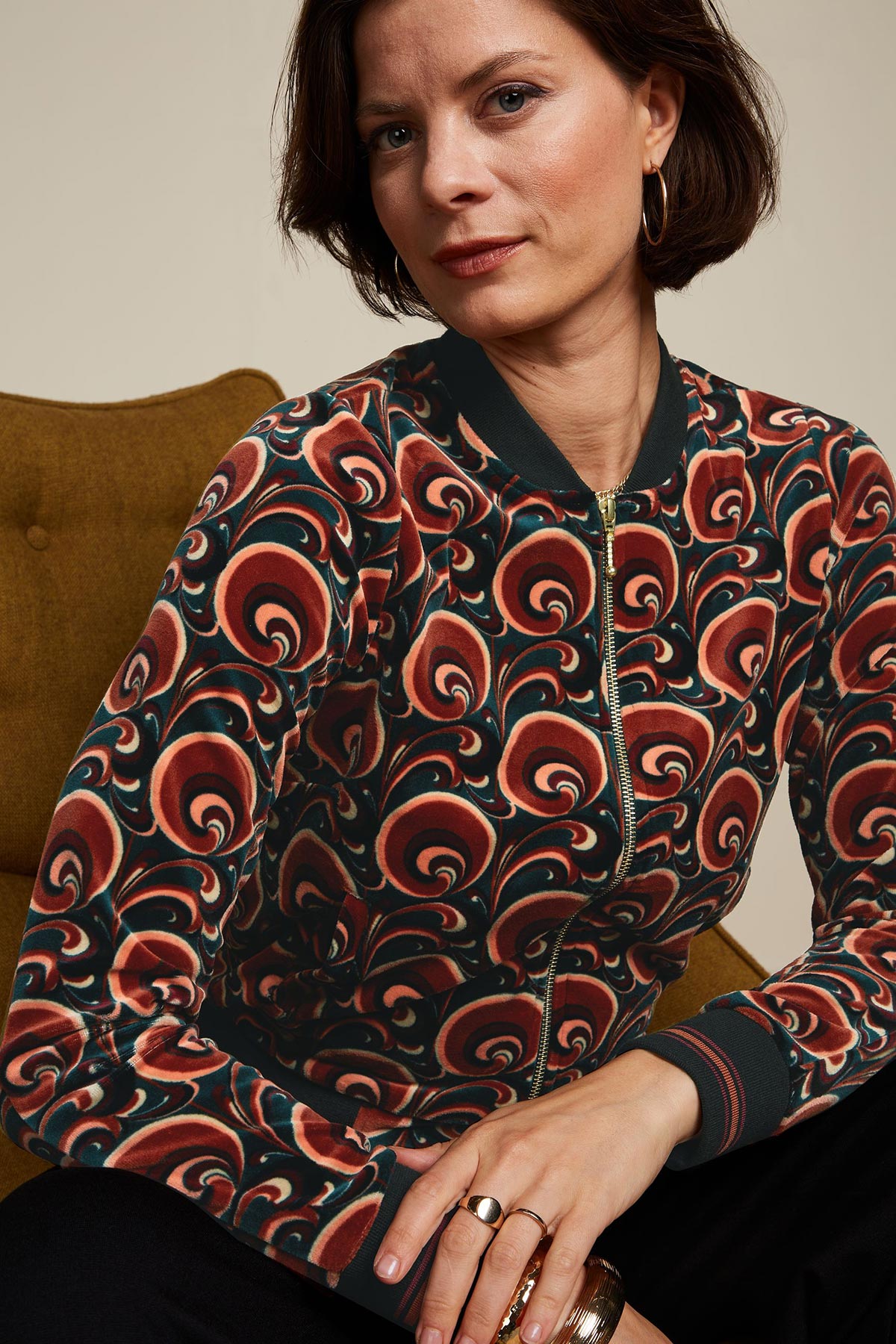 King Louie Bessie Jacket Patchouli In Pine Green