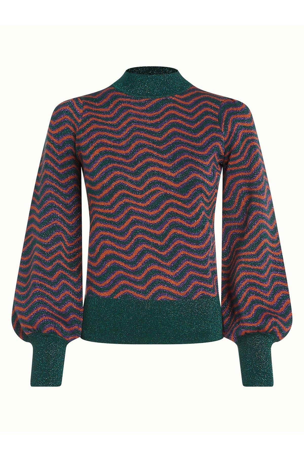 King Louie Jada Sweater Lava In Pine Green