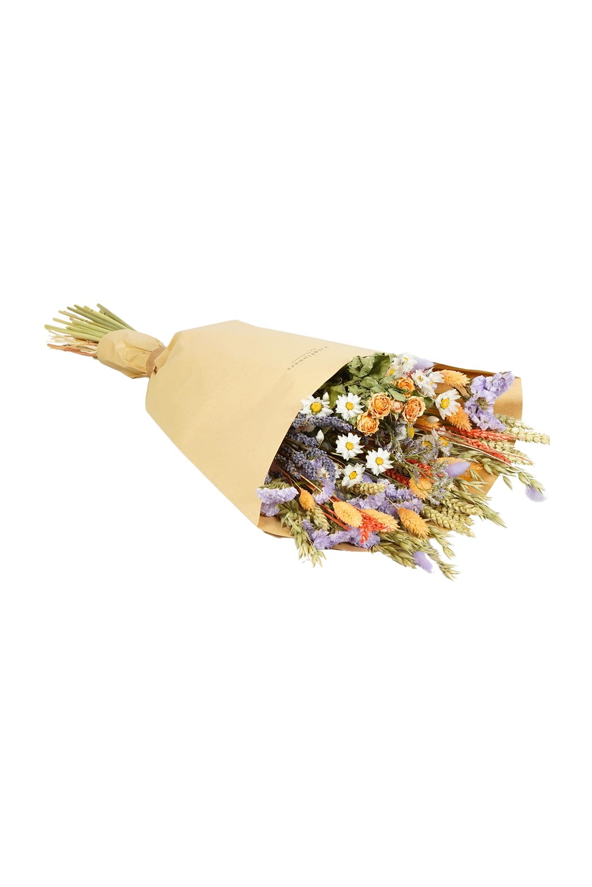 Wildflowers By Floriette Large Lavender Peach Dried Flowers Field Bouquet