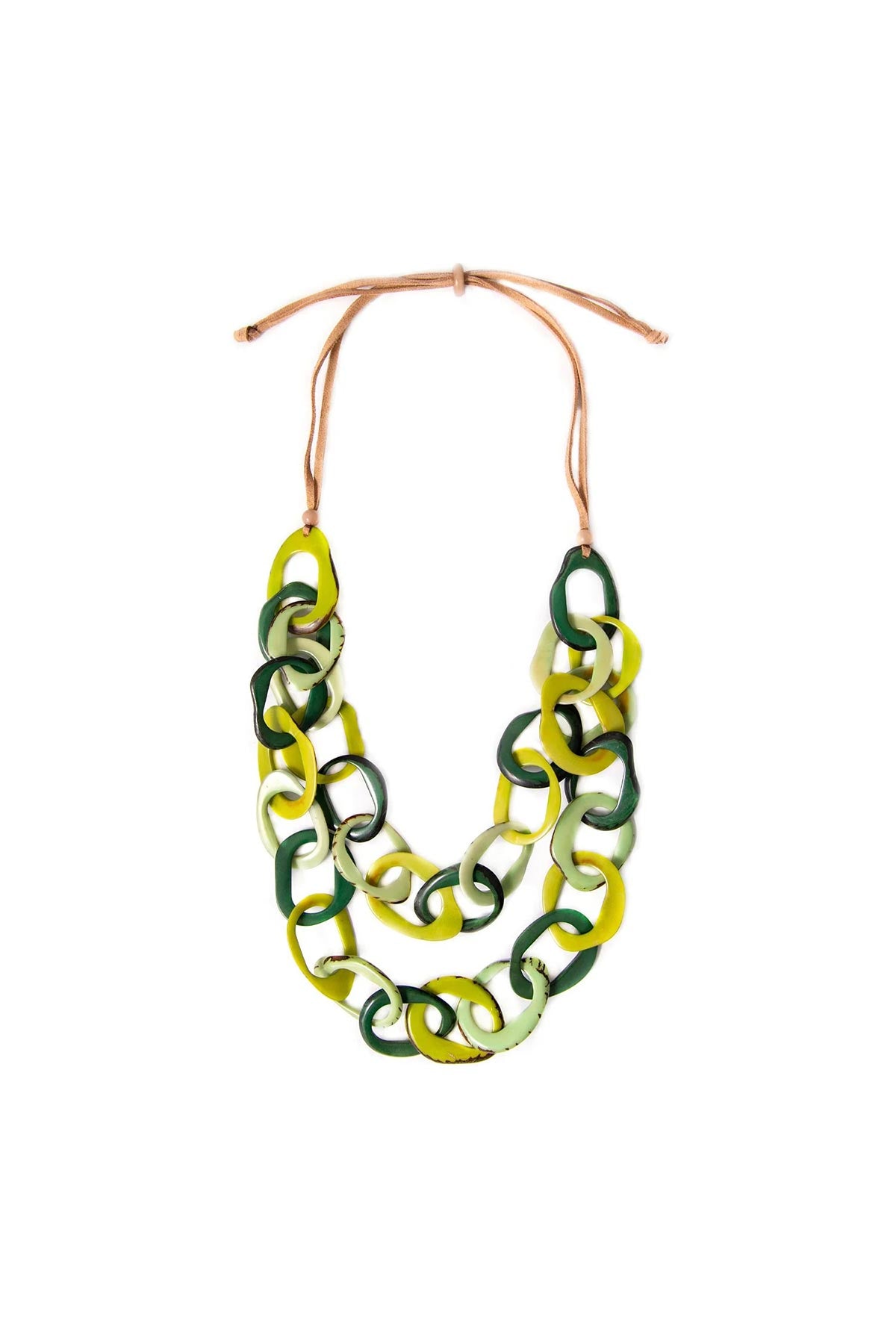 Tagua By Soraya Cedeño Manuela Organic Tagua Necklace In Forest Green