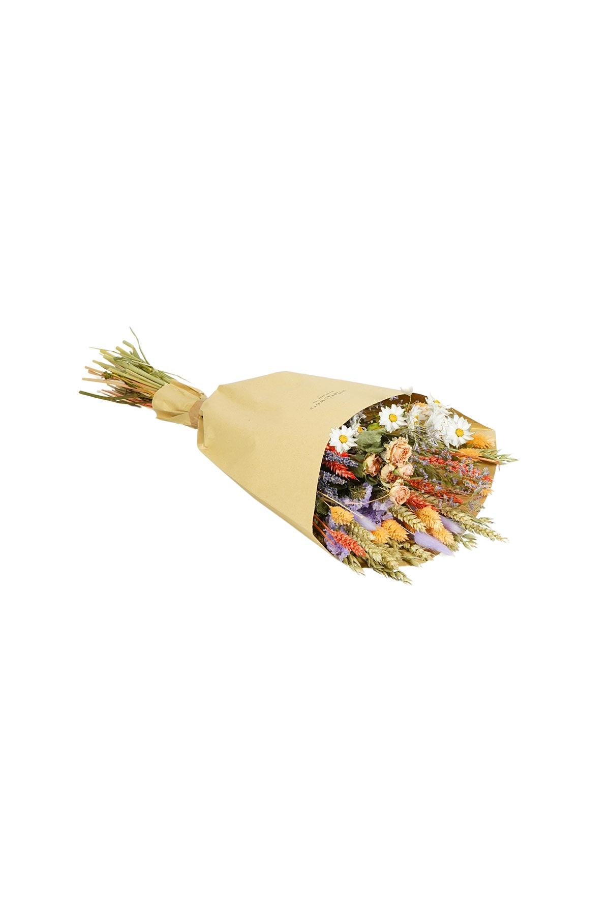 Wildflowers By Floriette Medium Lavender Peach Dried Flowers Field Bouquet