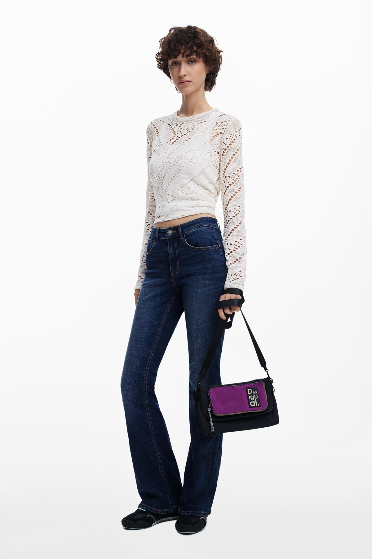 Desigual Modular Venice Bag In Purple